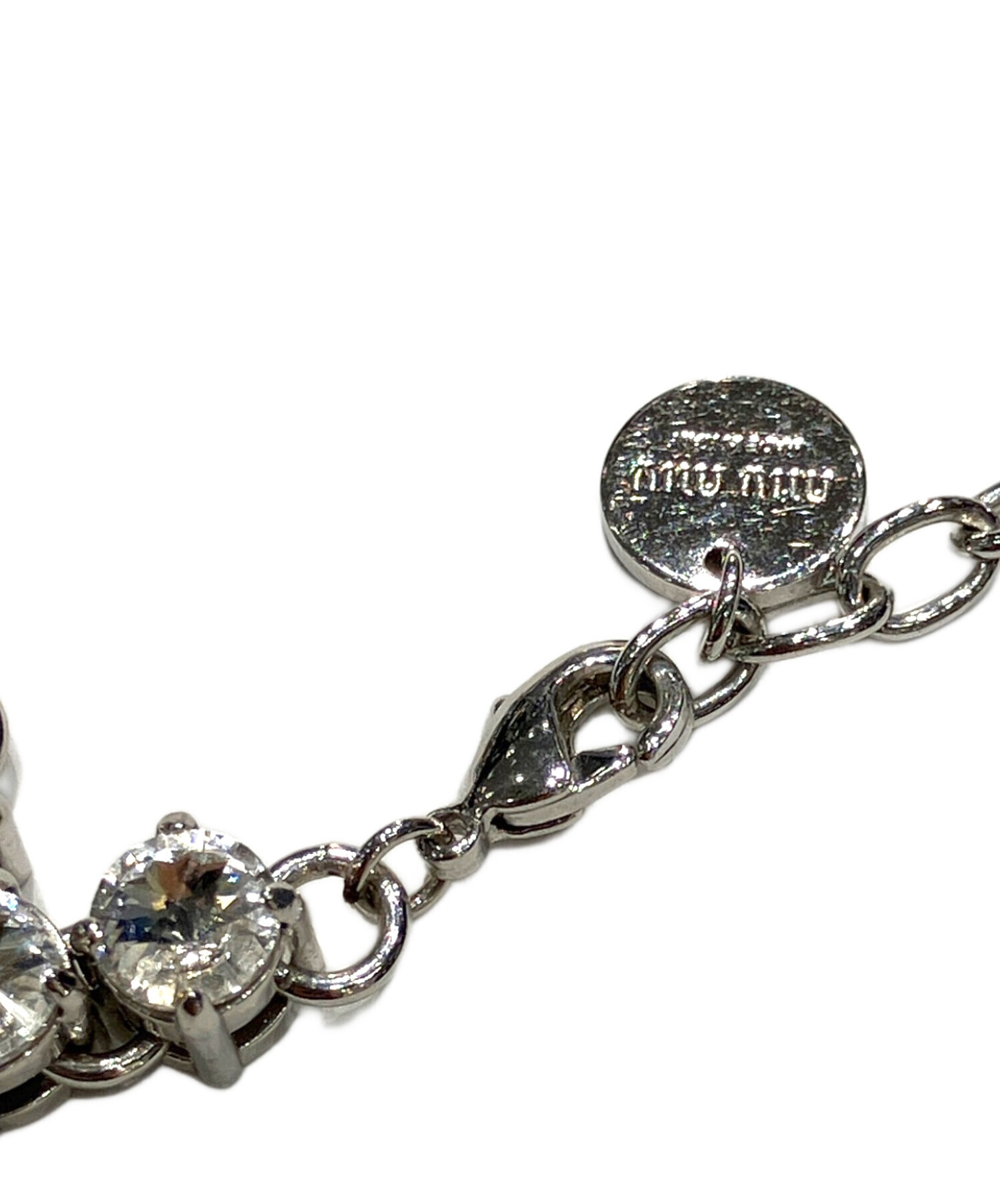 中古・古着通販】MIU MIU (ミュウミュウ) ストーンロゴチョーカー