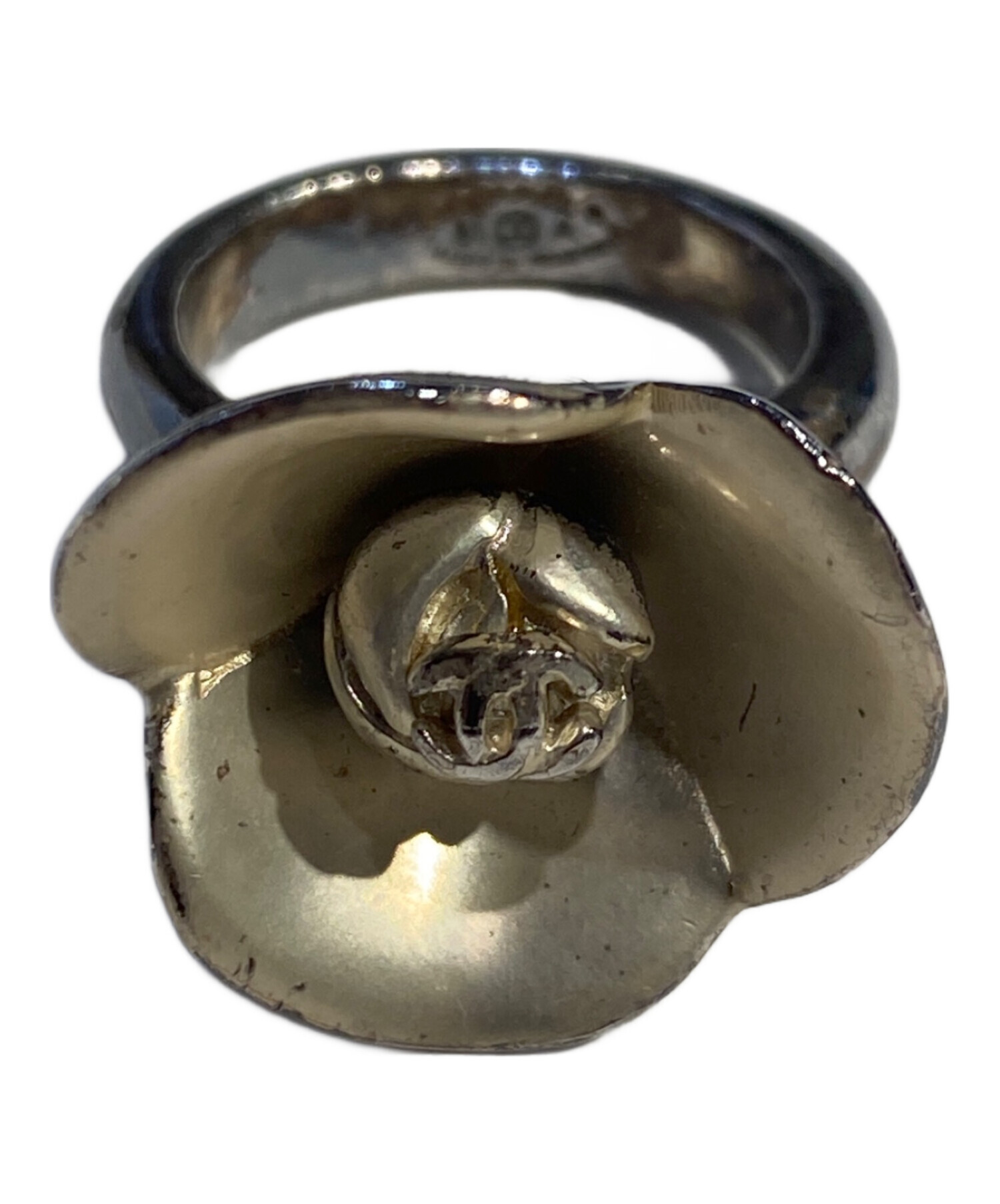中古・古着通販】CHANEL (シャネル) カメリアココマークリング サイズ 中古・古着通販】CHANEL (シャネル) カメリアココマークリング サイズ