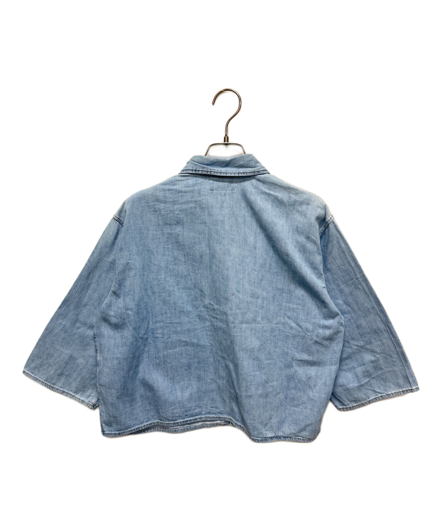 中古・古着通販】CELINE (セリーヌ) トリオンフ 半袖デニムシャツ