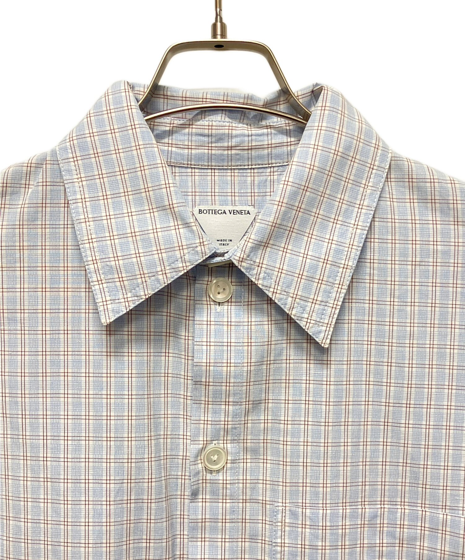 BOTTEGA VENETA ボッテガベネタ カジュアルシャツ XS ベージュ 【古着】【中古】【送料無料】 美品 20AW BOTTEGA VENETA ボッテガヴェネタ デザインショルダー 長袖