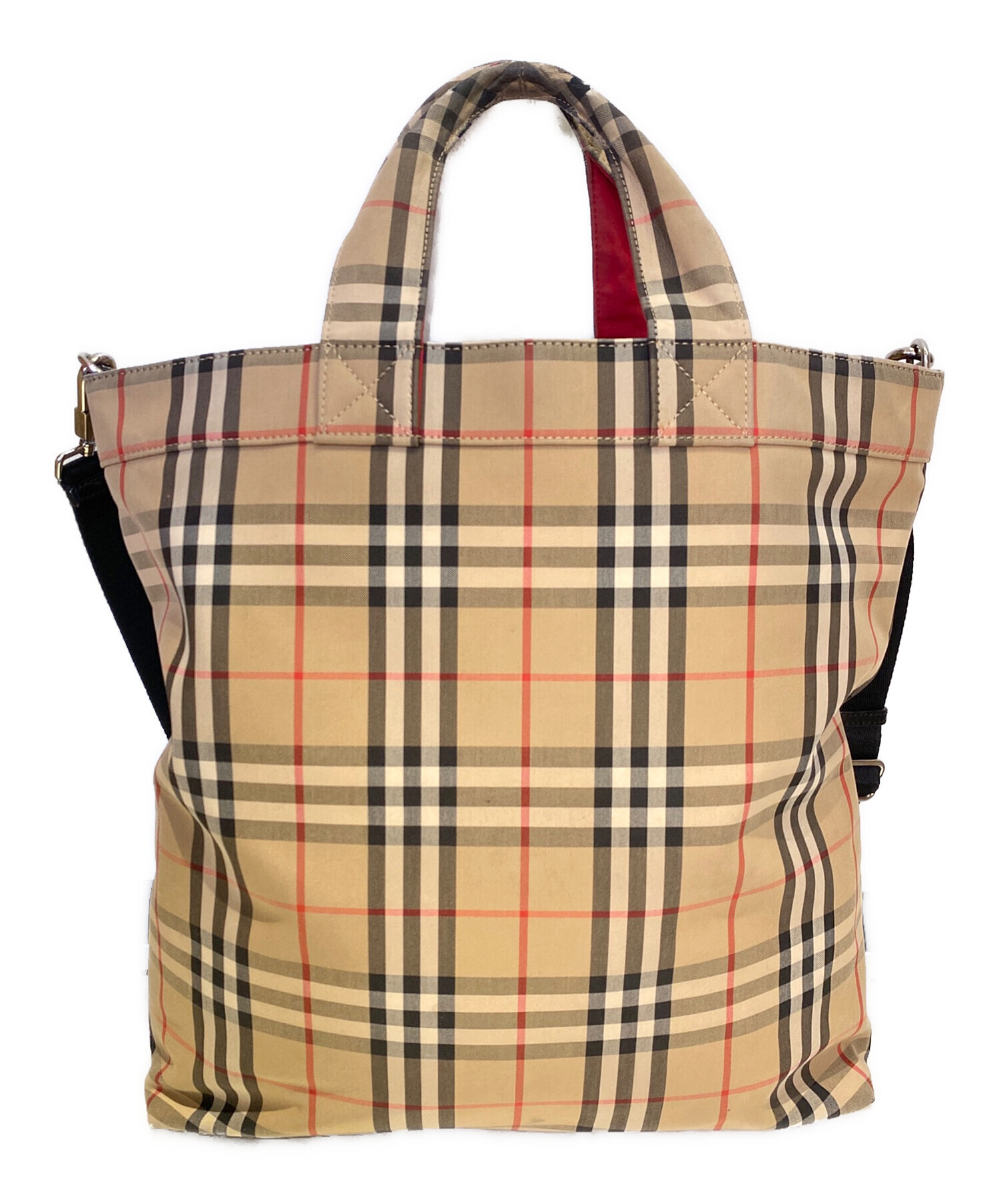 【激レア】Burberry ノバチェック　ビジネスバッグ2way ターンロック 激レア】Burberry ノバチェック ビジネスバッグ2way ターンロック