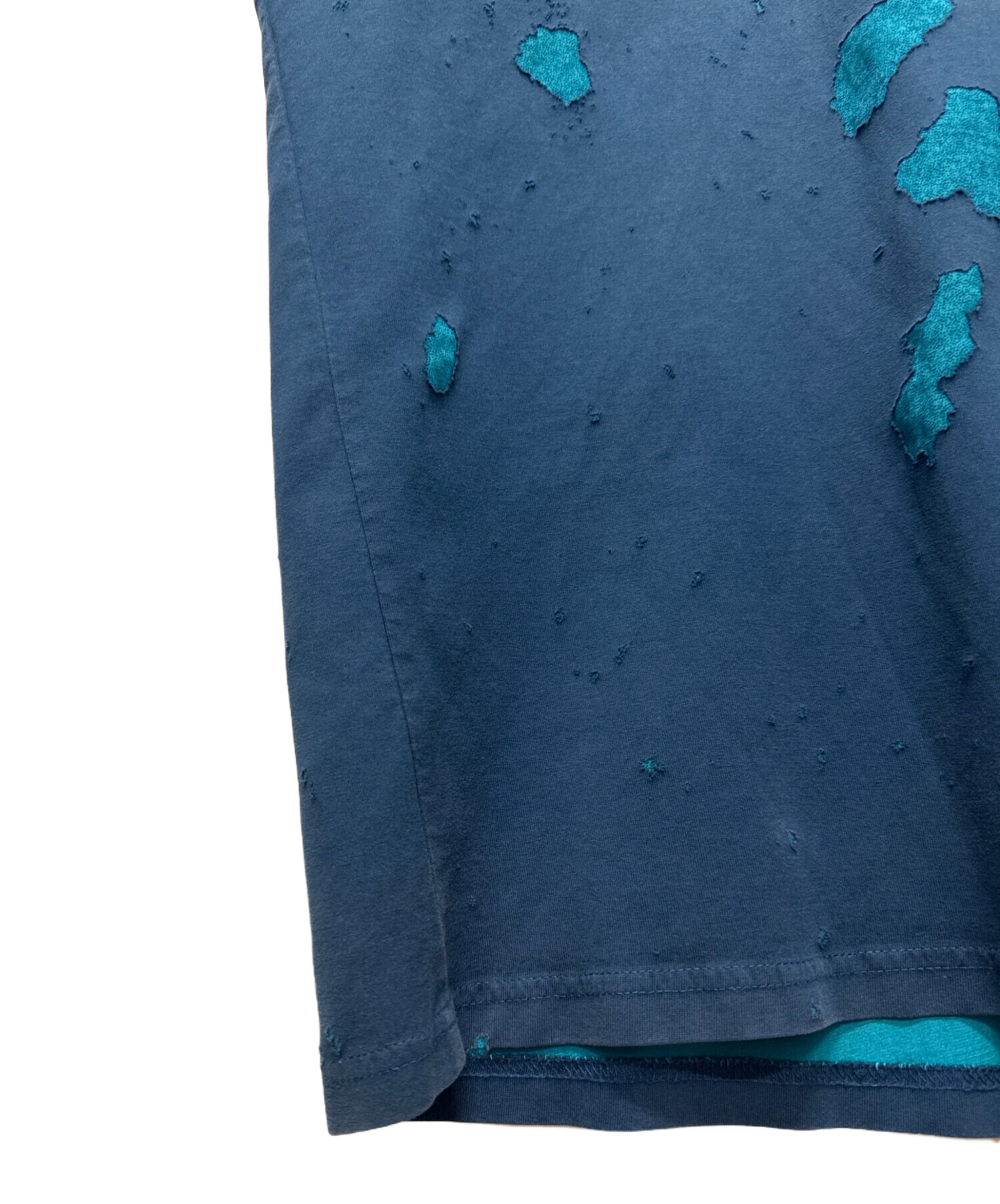 中古・古着通販】GIVENCHY (ジバンシィ) デストロイロゴカットソー