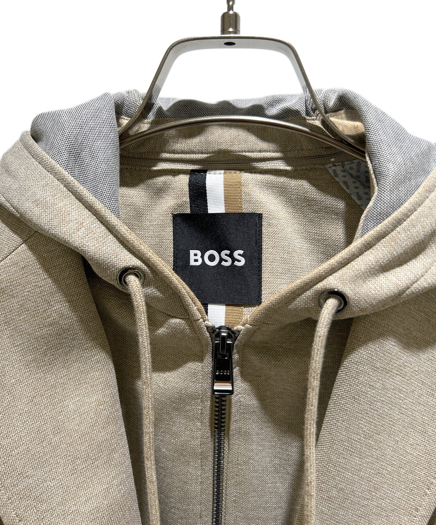 HUGO BOSS ヒューゴ ボス　Webasic_hood M ベージュ HUGO BOSS（ヒューゴ・ボス） パーカー トップス WEBASIC HOOD