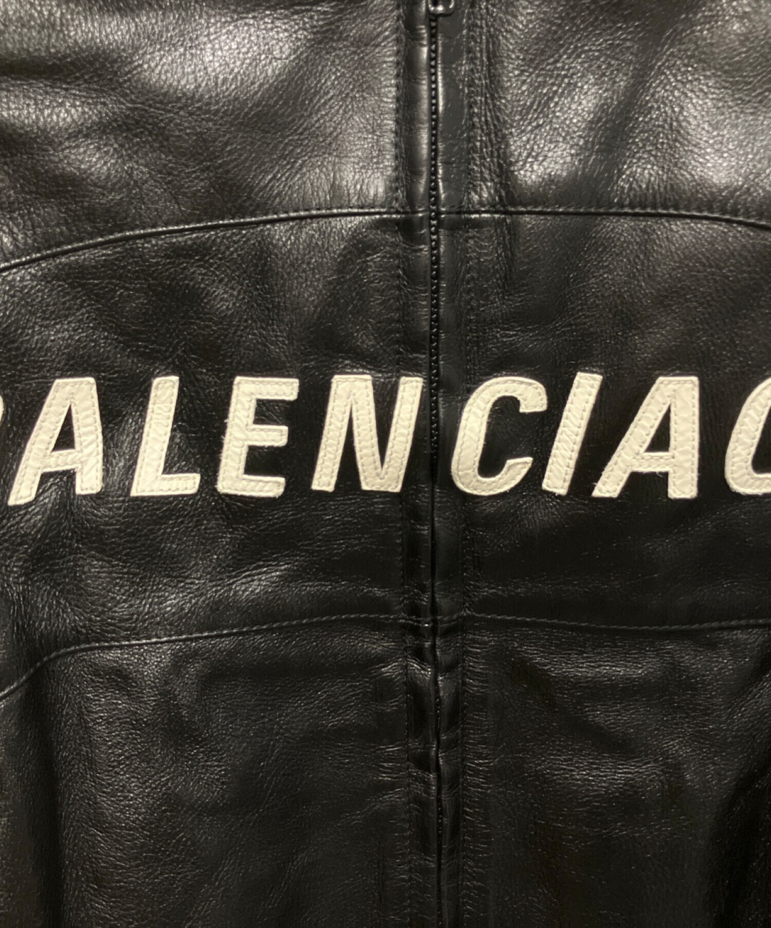 中古・古着通販】BALENCIAGA (バレンシアガ) ロゴデザインレザー