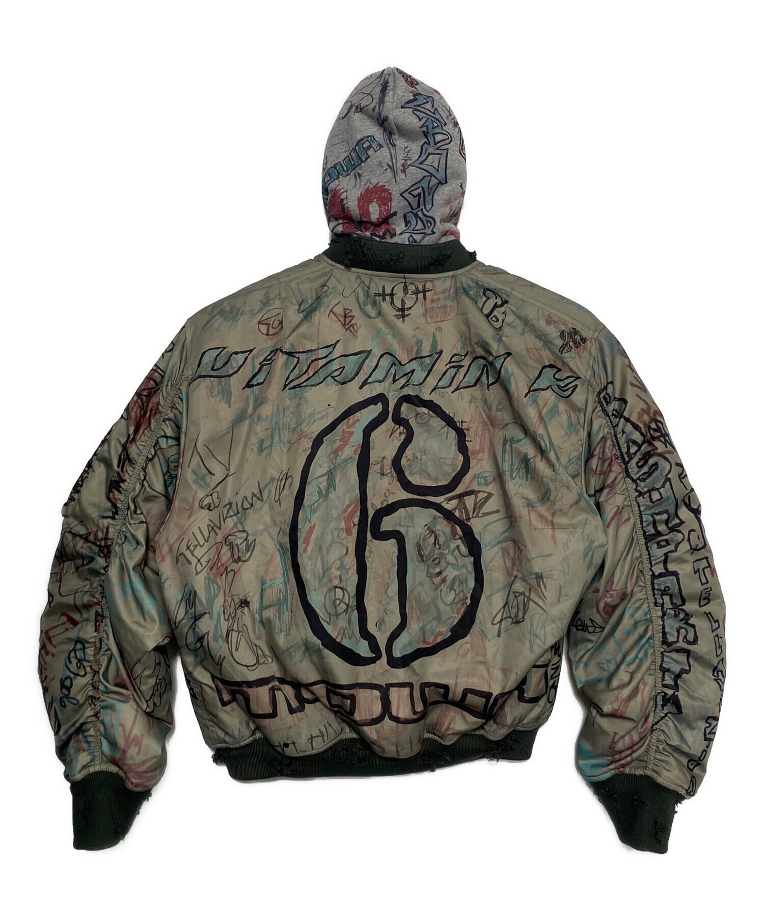 中古・古着通販】MOWALOLA (モワローラ) 25AW graffiti bomber jacket