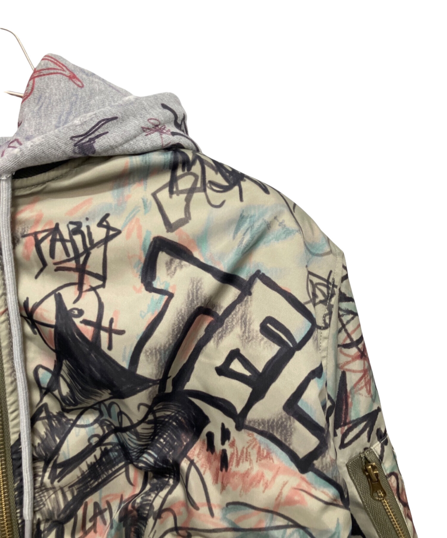 中古・古着通販】MOWALOLA (モワローラ) graffiti bomber jacket