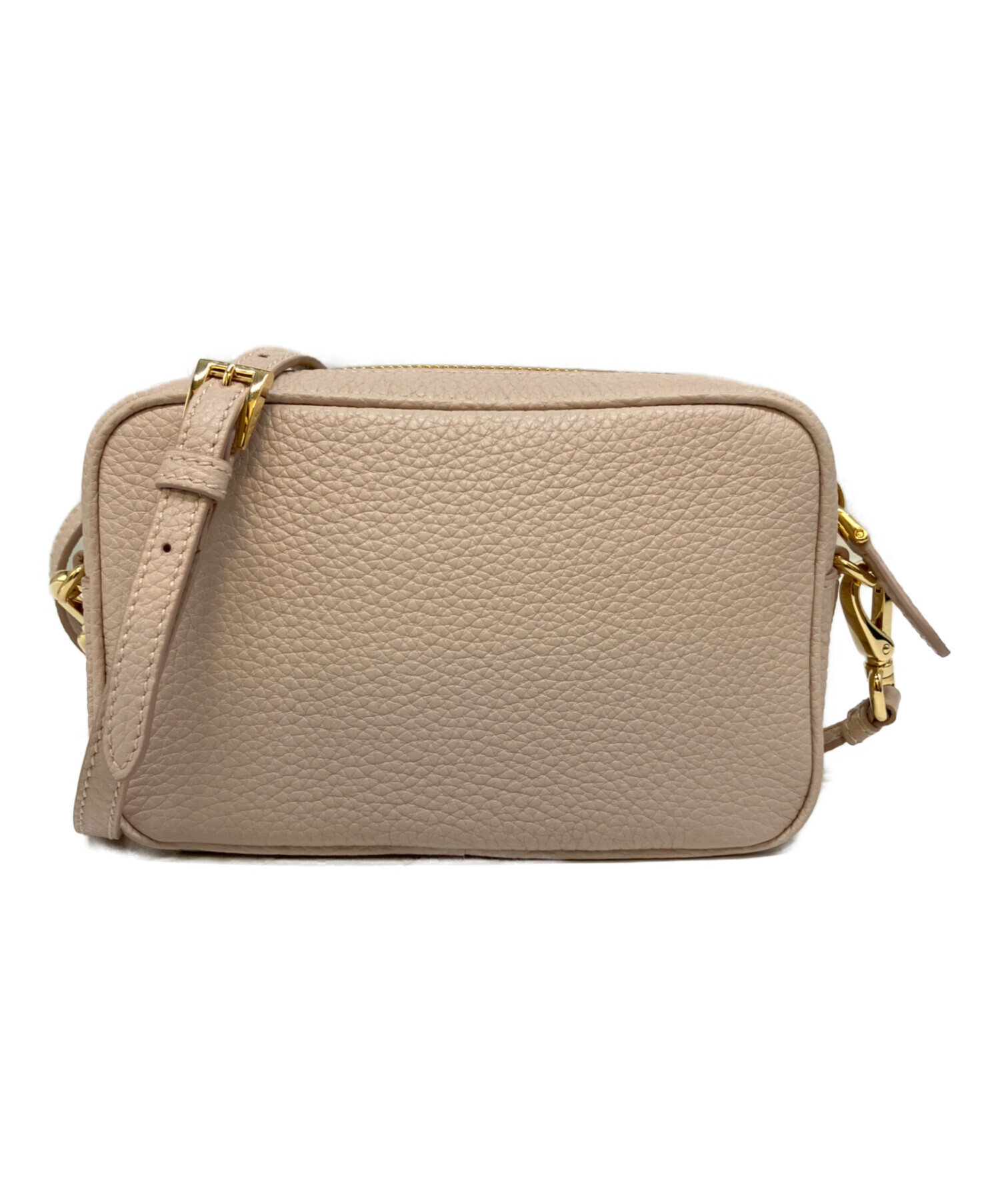 中古・古着通販】PRADA (プラダ) レザーミニバッグ 1NF060 ベージュ 未