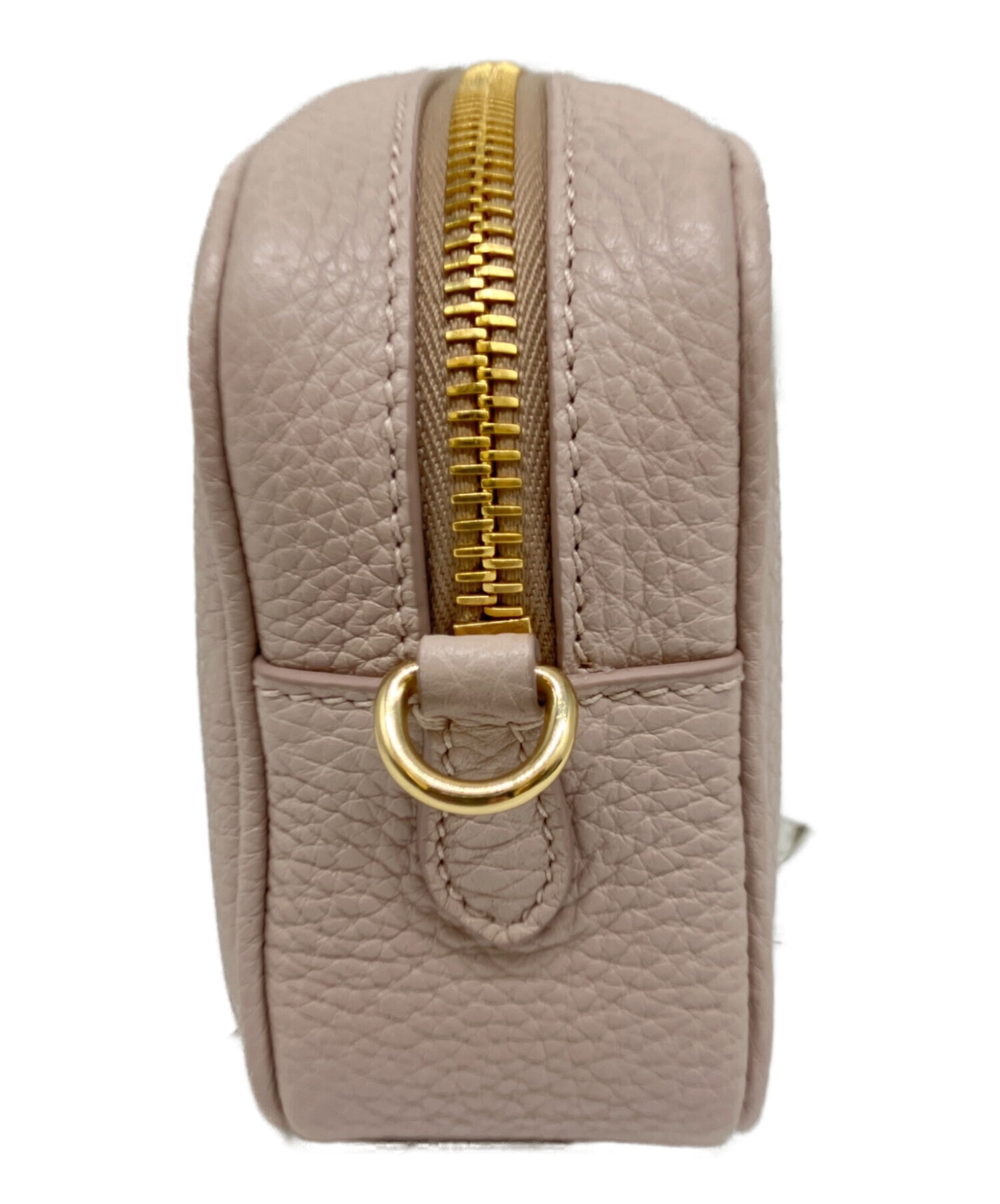 中古・古着通販】PRADA (プラダ) レザーミニバッグ 1NF060 ベージュ 未
