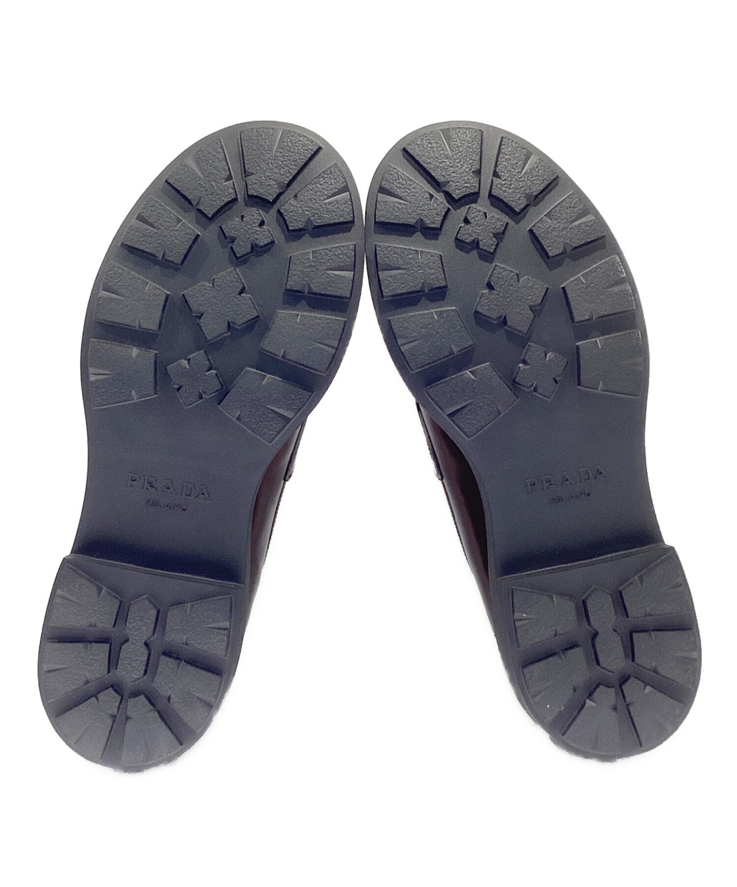 中古・古着通販】PRADA (プラダ) ブラッシュドレザーローファー
