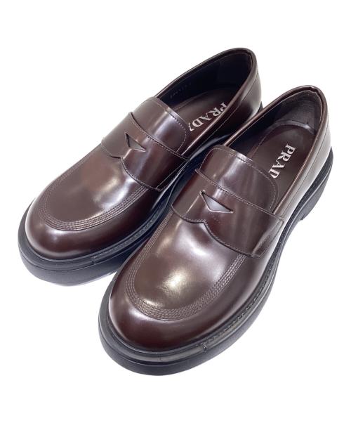 中古・古着通販】PRADA (プラダ) ブラッシュドレザーローファー
