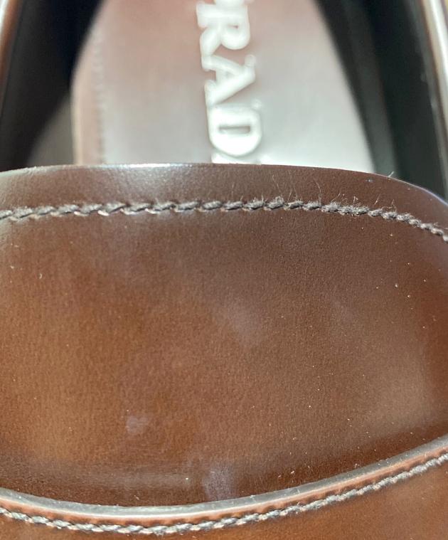 中古・古着通販】PRADA (プラダ) ブラッシュドレザーローファー