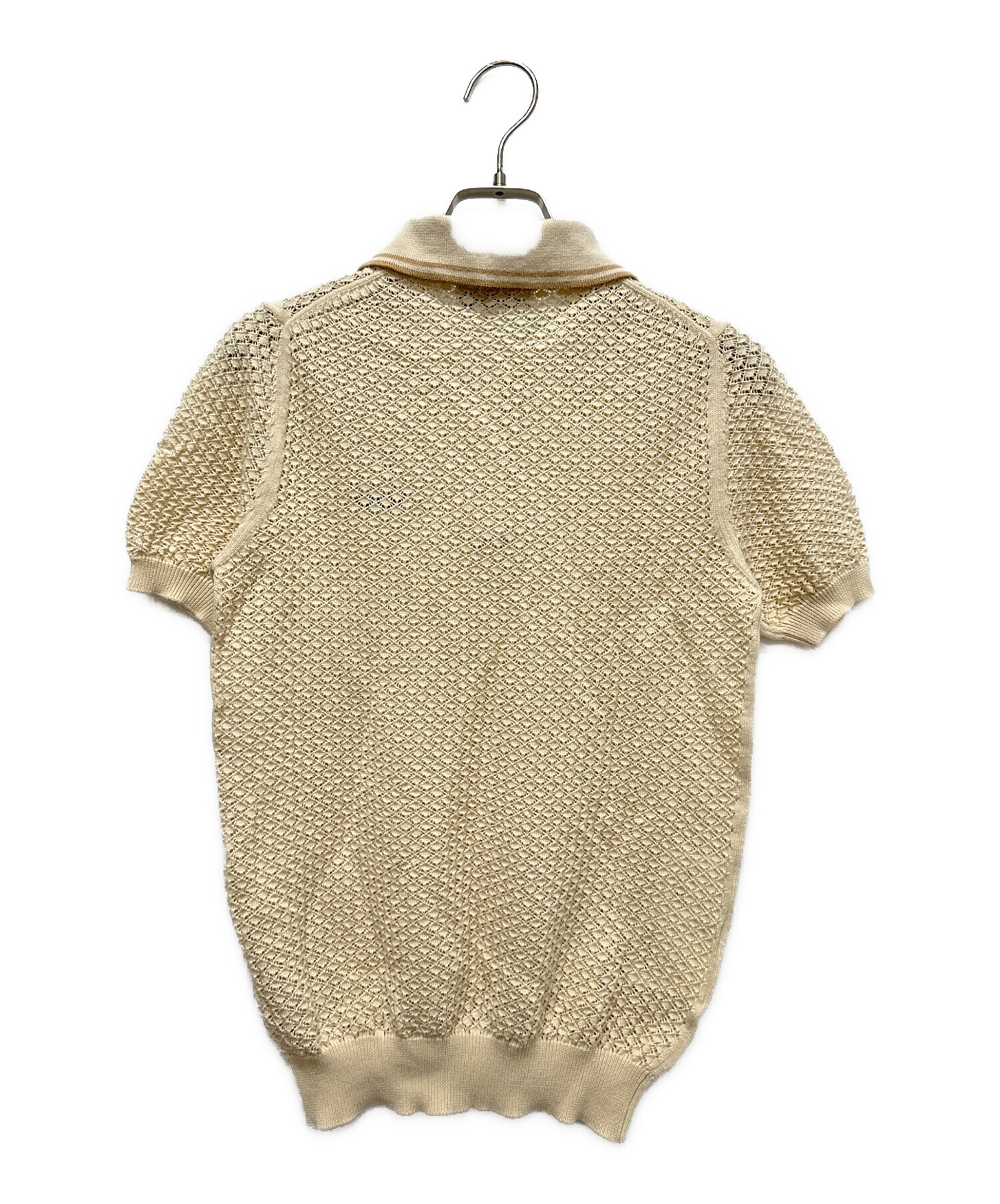 中古・古着通販】MIU MIU (ミュウミュウ) クロシェニット ベージュ