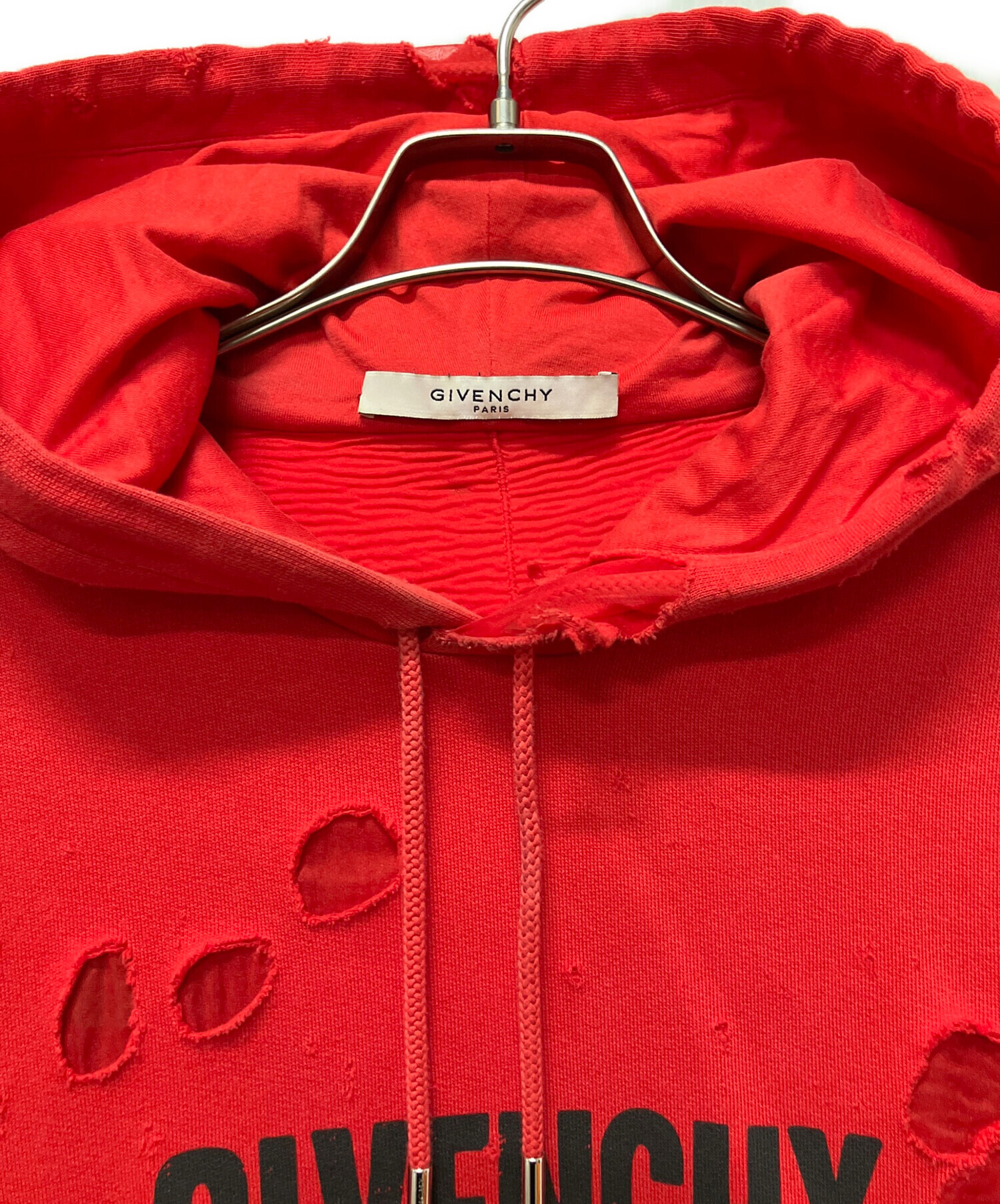 GIVENCHY　ブルゾン　★お値下げ中 中古・古着通販】GIVENCHY (ジバンシィ) ロゴ デストロイ加工 プル