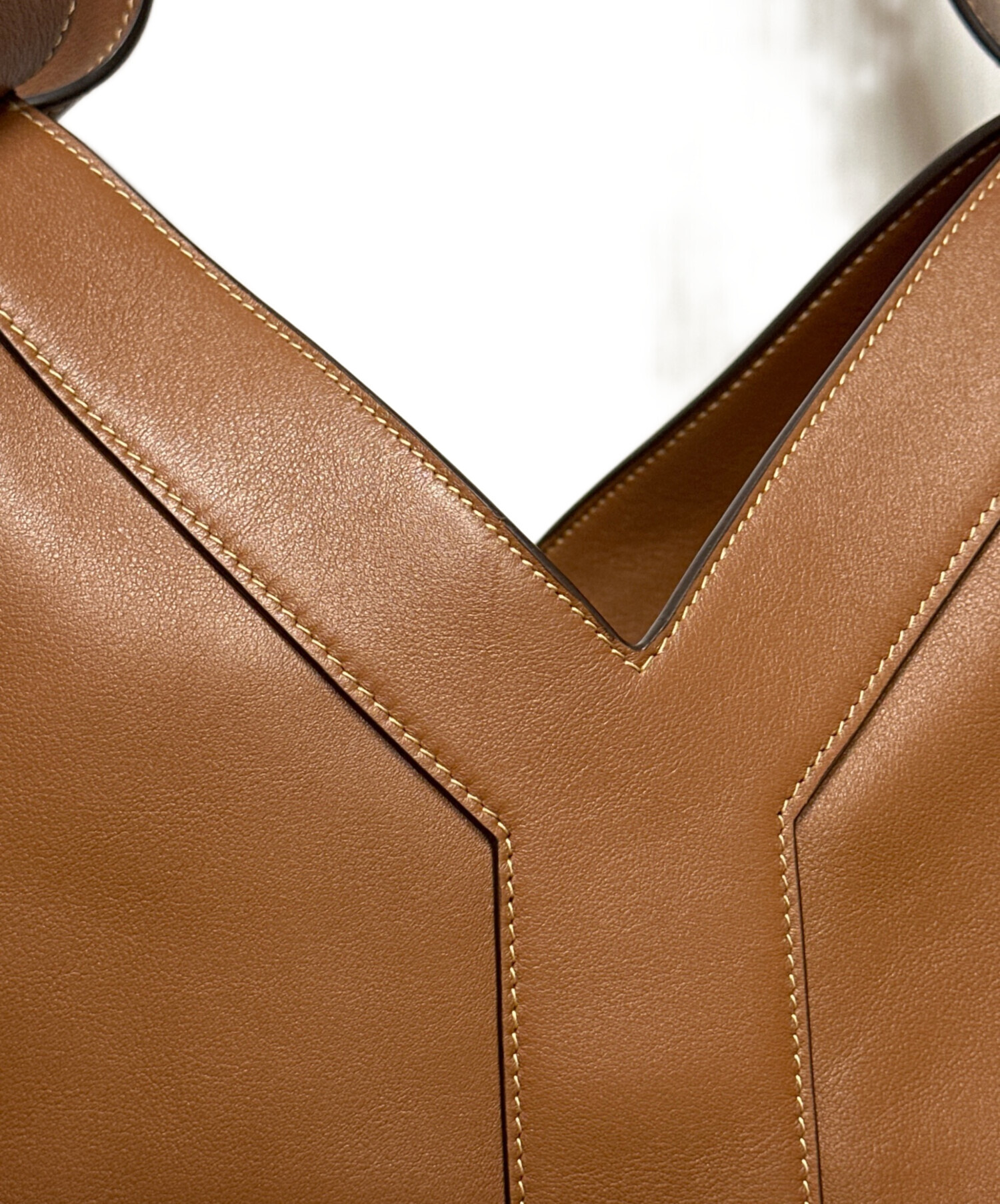 YVES SAINT LAURENT ブラウン トートバッグ 中古・古着通販】Saint Laurent Paris (サンローランパリ) Yトート