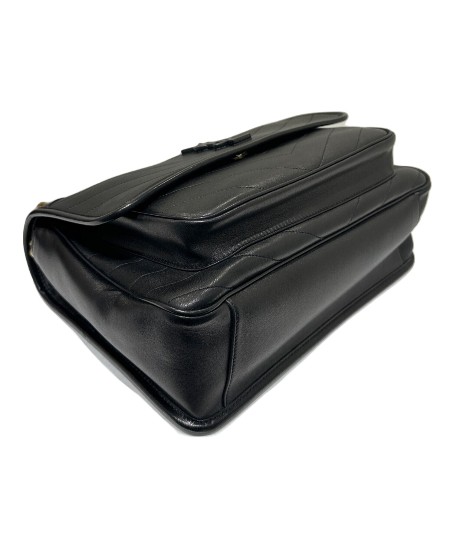 SAINT LAURENT PARIS ショルダーバッグ - 黒 【古着】【中古】 中古・古着通販】Saint Laurent Paris (サンローランパリ) ショルダー
