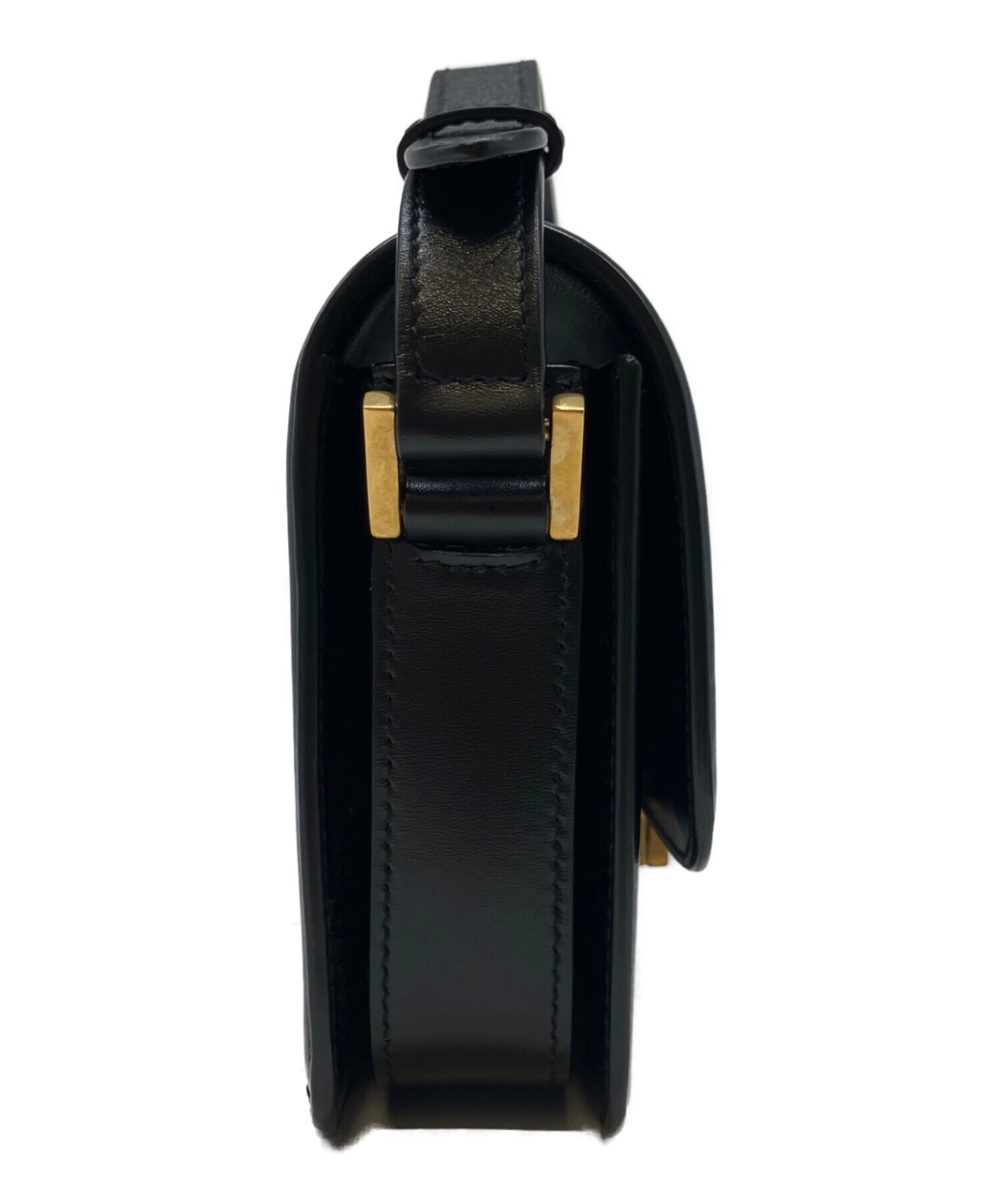 SAINT LAURENT PARIS ブラック ショルダーバッグ 中古・古着通販】Saint Laurent Paris (サンローランパリ) ソルフェ