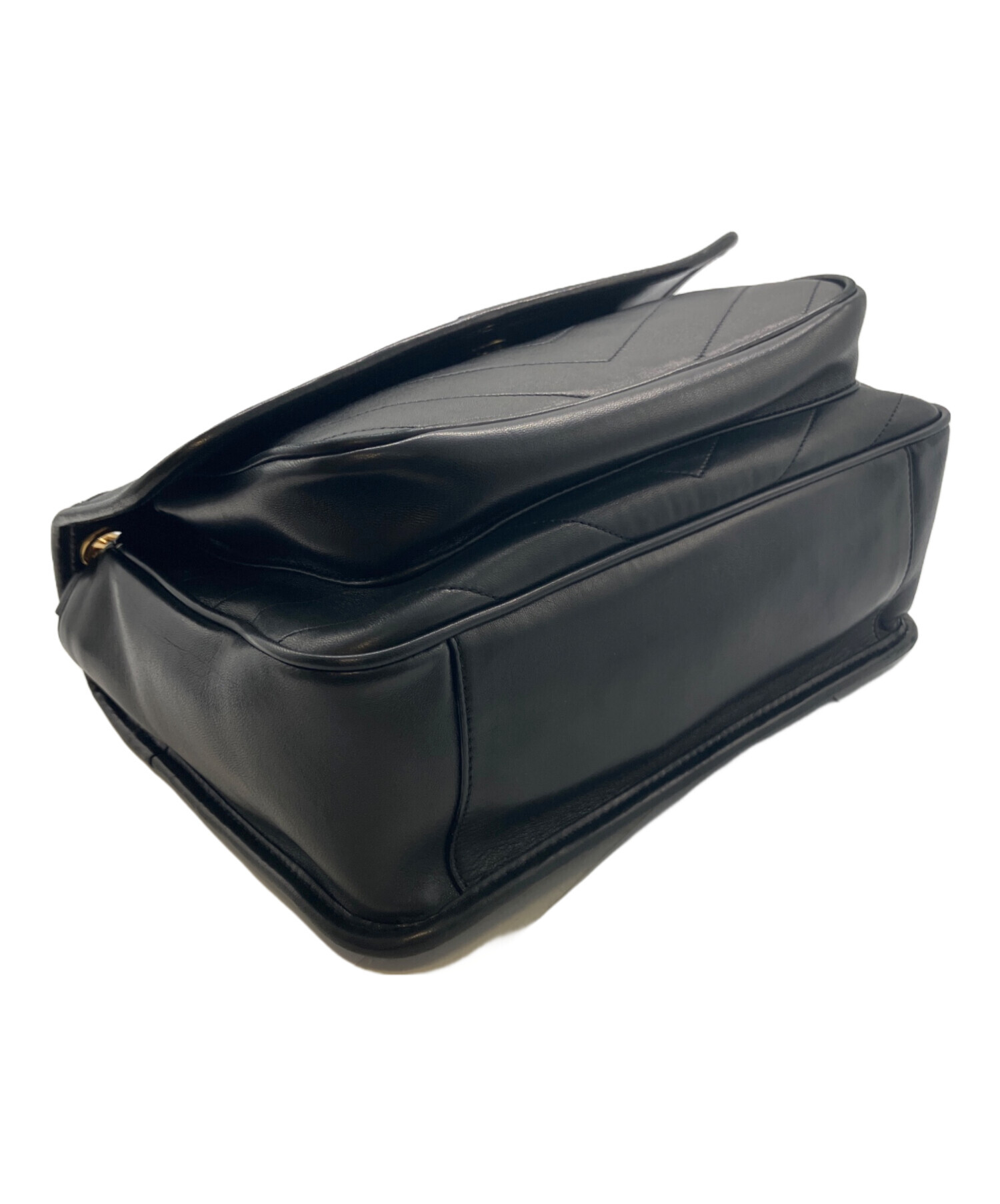 SAINT LAURENT PARIS サンローランパリ ショルダーバッグ  黒 【古着】【中古】【送料無料】 中古・古着通販】Saint Laurent Paris (サンローランパリ) チェーン