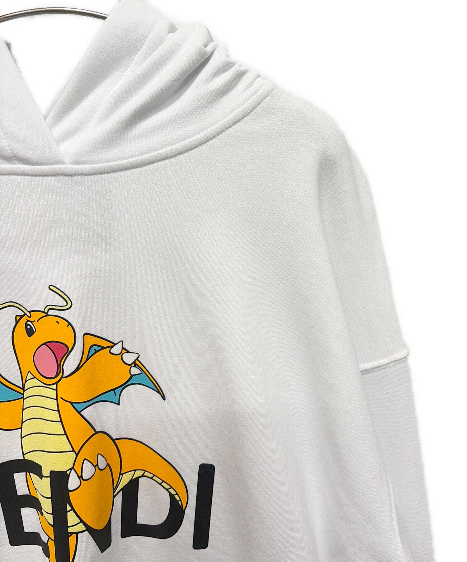 中古・古着通販】FENDI (フェンディ) コラボパーカー ホワイト サイズ 