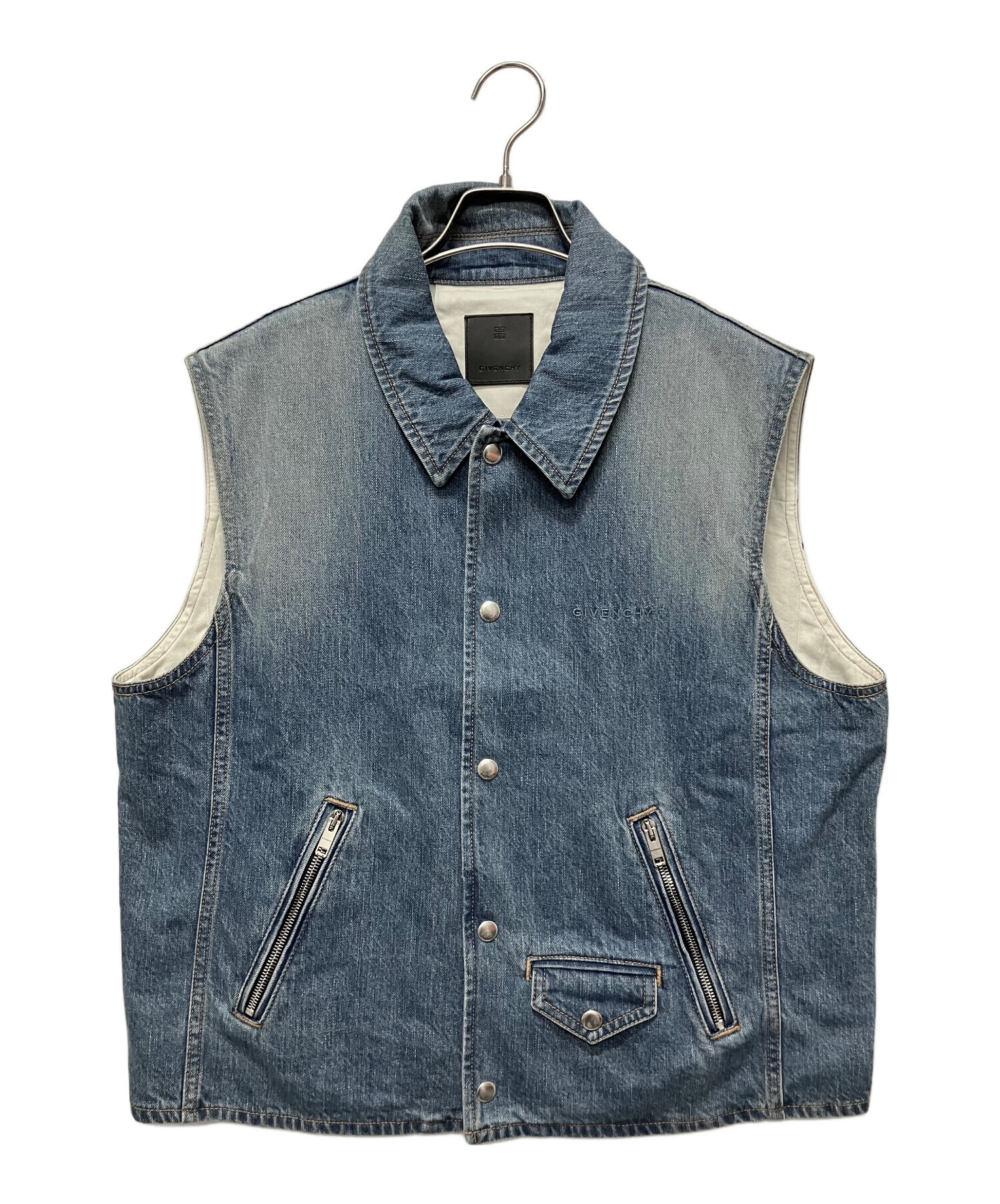 GIVENCHY ジバンシー ベスト ジャケット ノースリーブ 40 90s 中古・古着通販】GIVENCHY (ジバンシィ) Denim Sleeveless Jacket