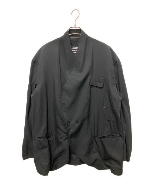 ヨウジヤマモト プールオム REPLICA ロングジャケット 変形 黒 1 YOHJI