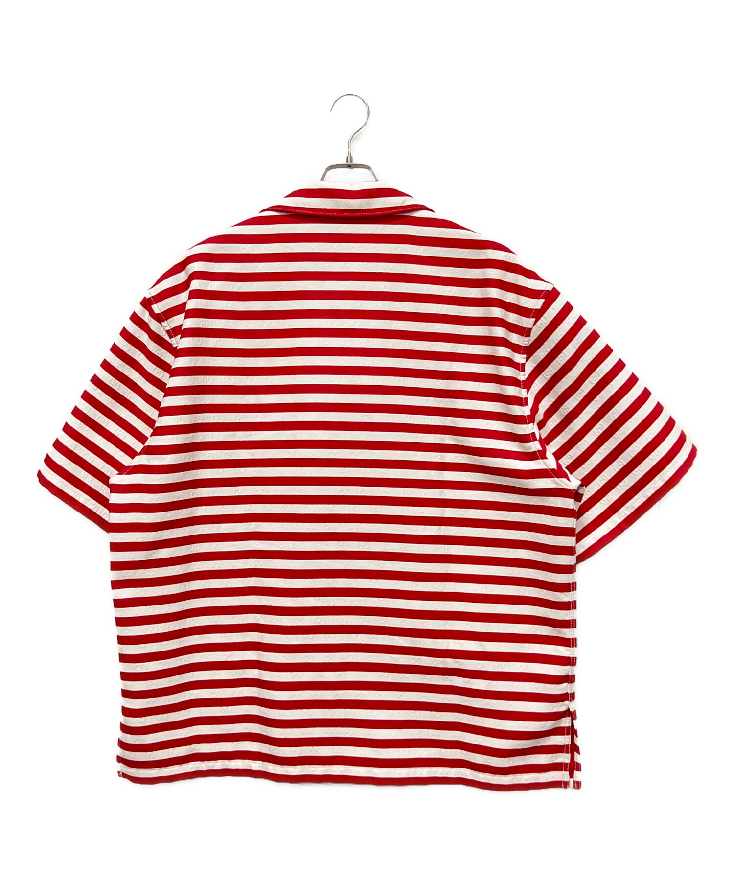 中古・古着通販】GUCCI (グッチ) GGジャガードボーダー半袖シャツ