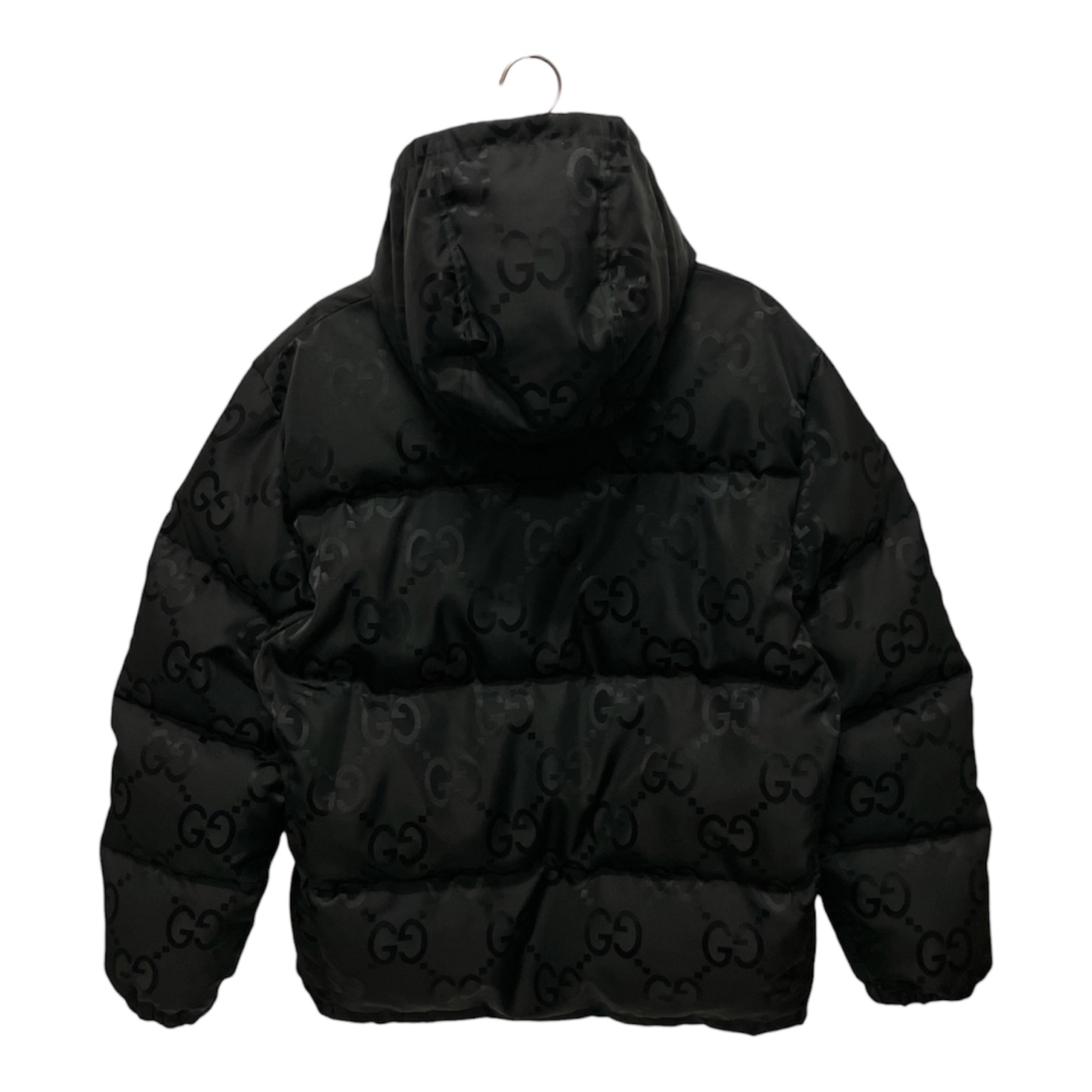 GUCCI グッチ ダウンジャケット ブラック サイズ40 正規品 イタリア製 中古・古着通販】GUCCI (グッチ) GGキャンバスジャケット/ダウン