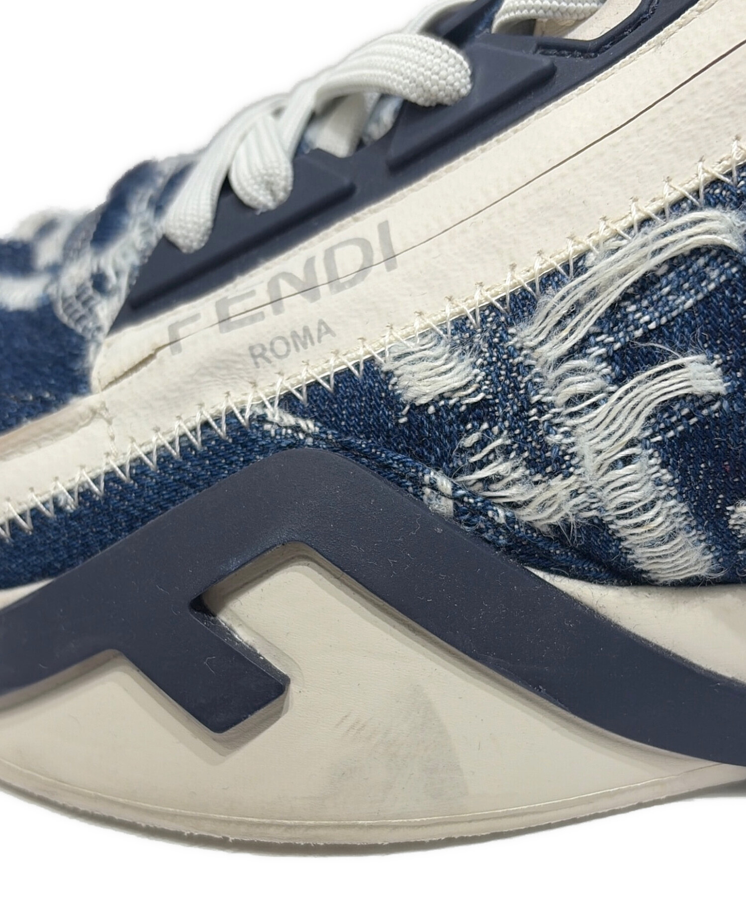 中古・古着通販】FENDI (フェンディ) Flow ツイードロゴスニーカー