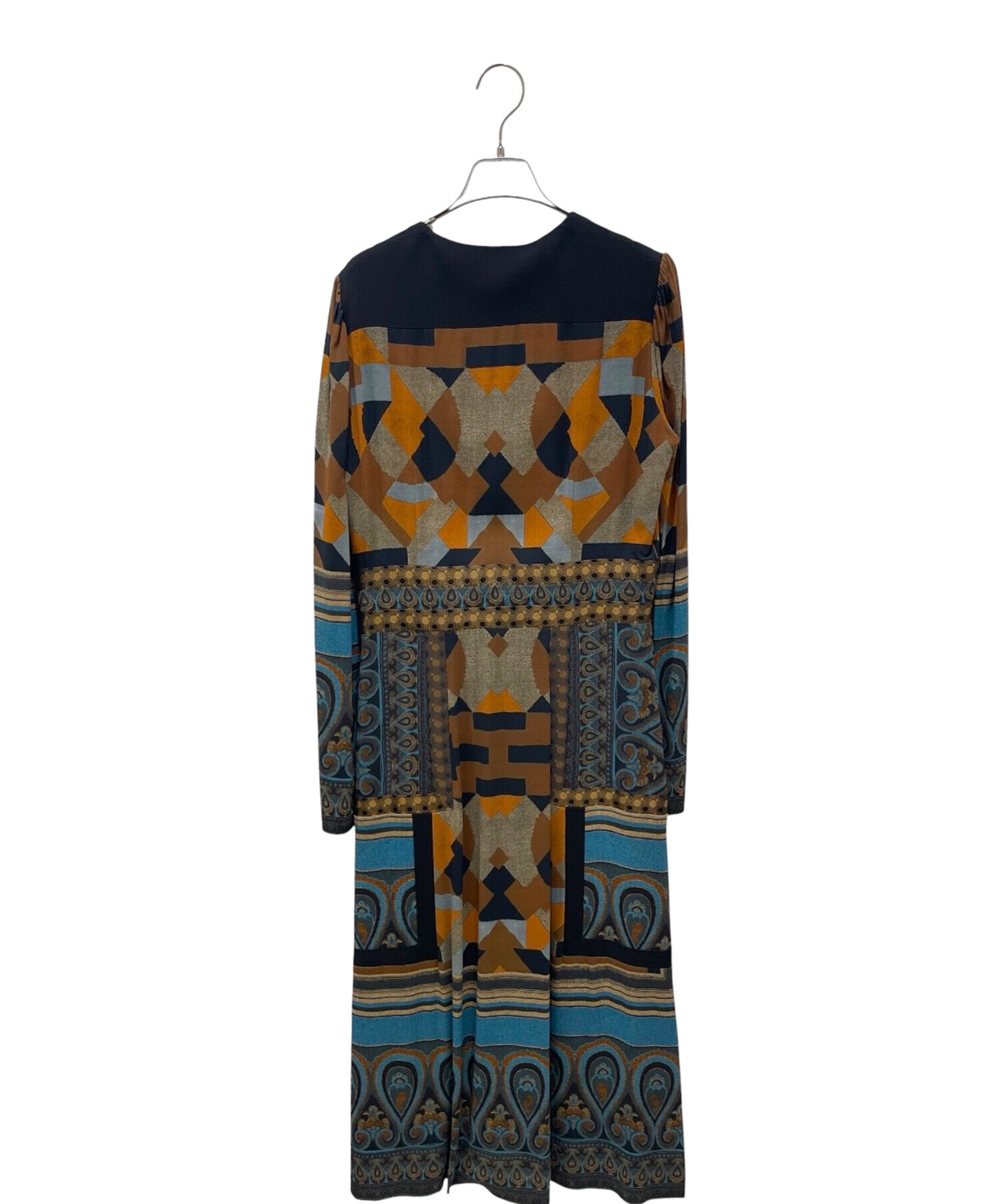 ETRO エトロ ワンピース　サイズ 46 中古・古着通販】ETRO (エトロ) マルチカラー総柄ワンピース マルチ