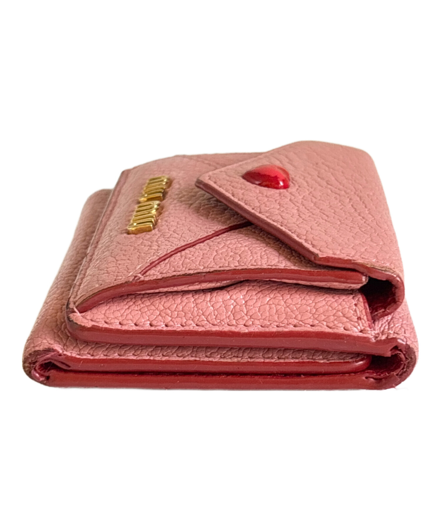 MIU MIU★コンパクトウォレット★マドラスラブレター 中古・古着通販】MIU MIU (ミュウミュウ) MADRAS LOVE/コンパクト