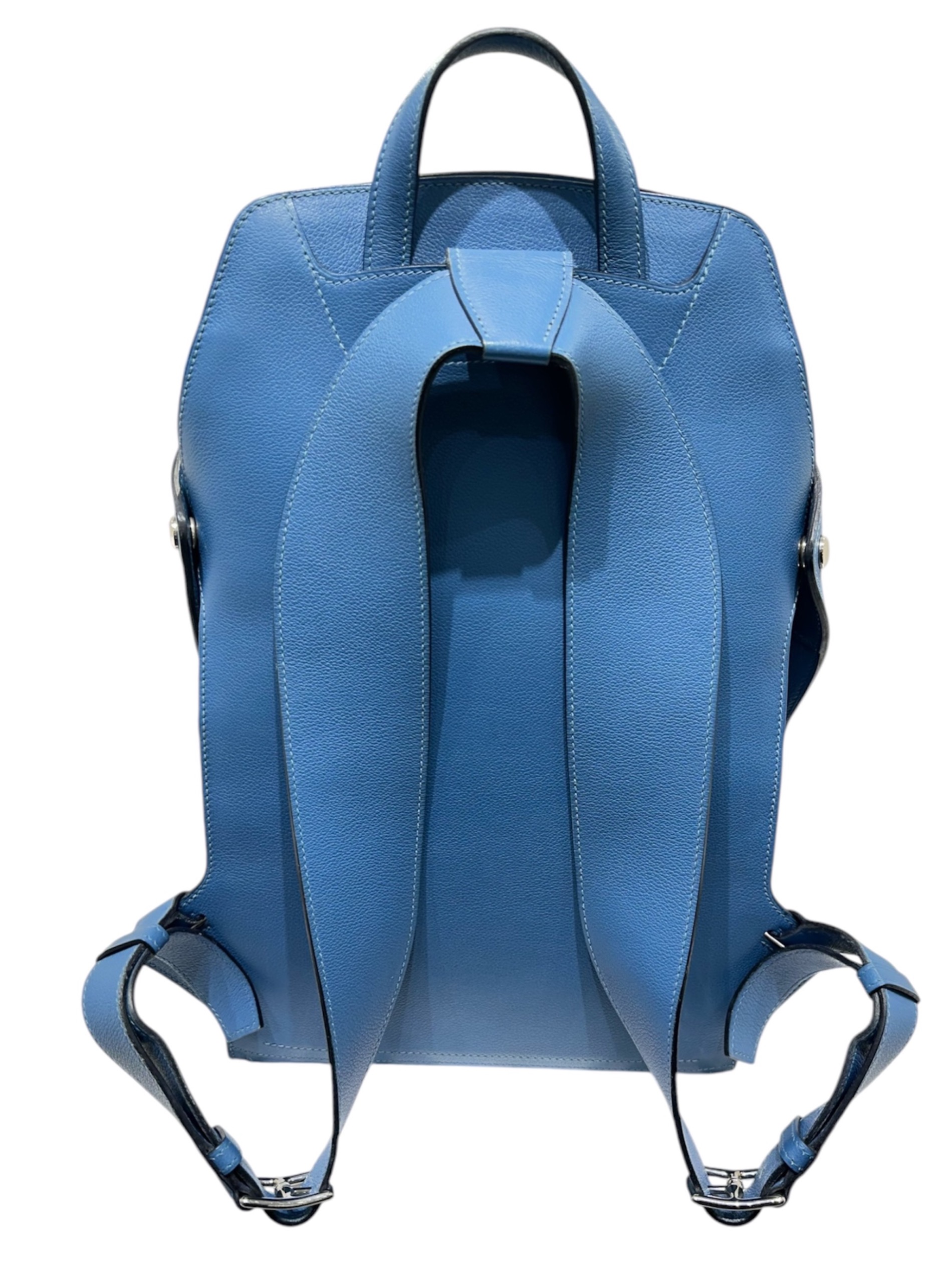中古・古着通販】HERMES (エルメス) シティバッグ27 ブルージーン