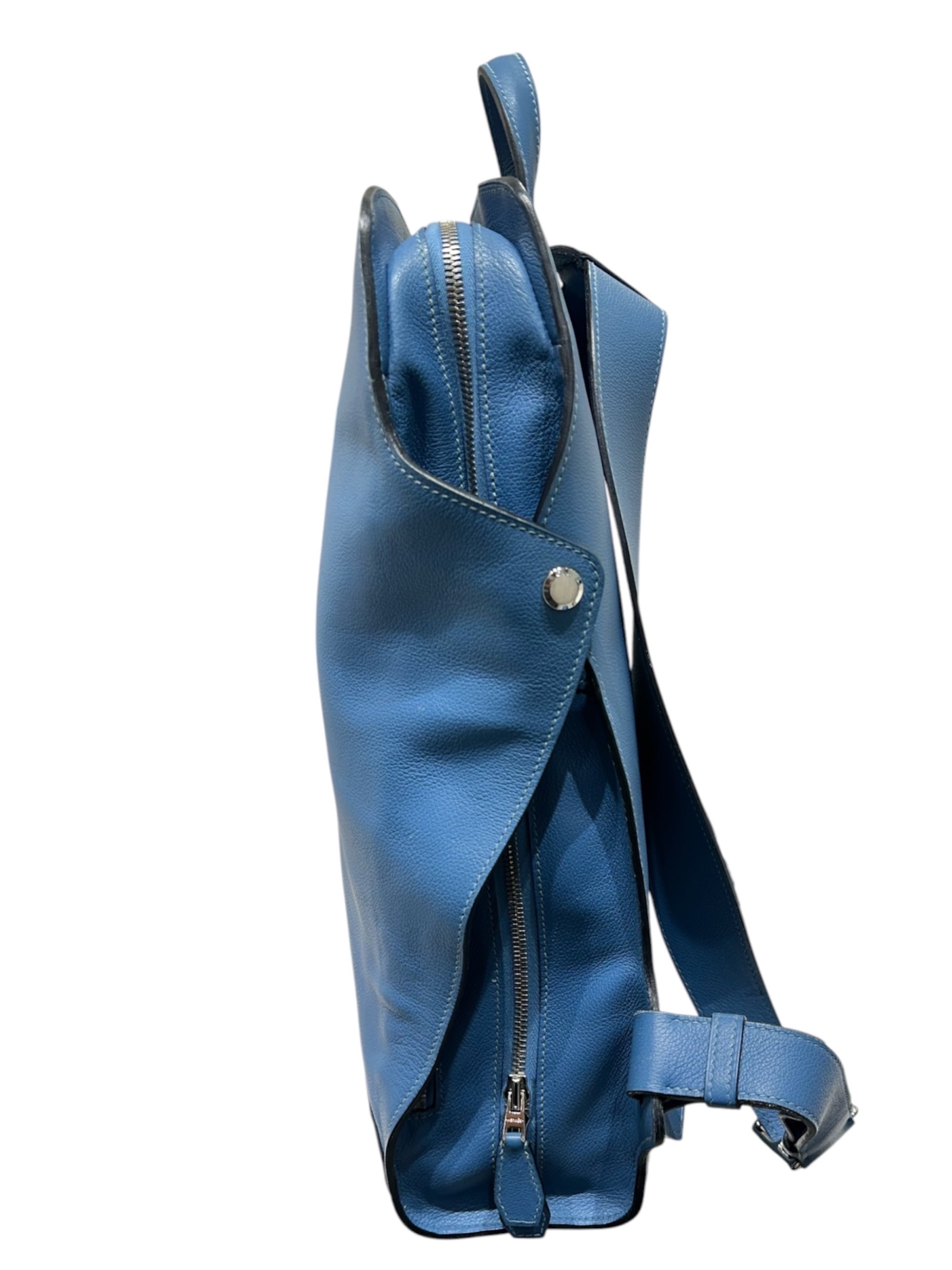 中古・古着通販】HERMES (エルメス) シティバッグ27 ブルージーン