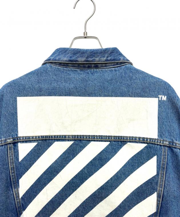 中古・古着通販】OFFWHITE (オフホワイト) バッグロゴデニムジャケット