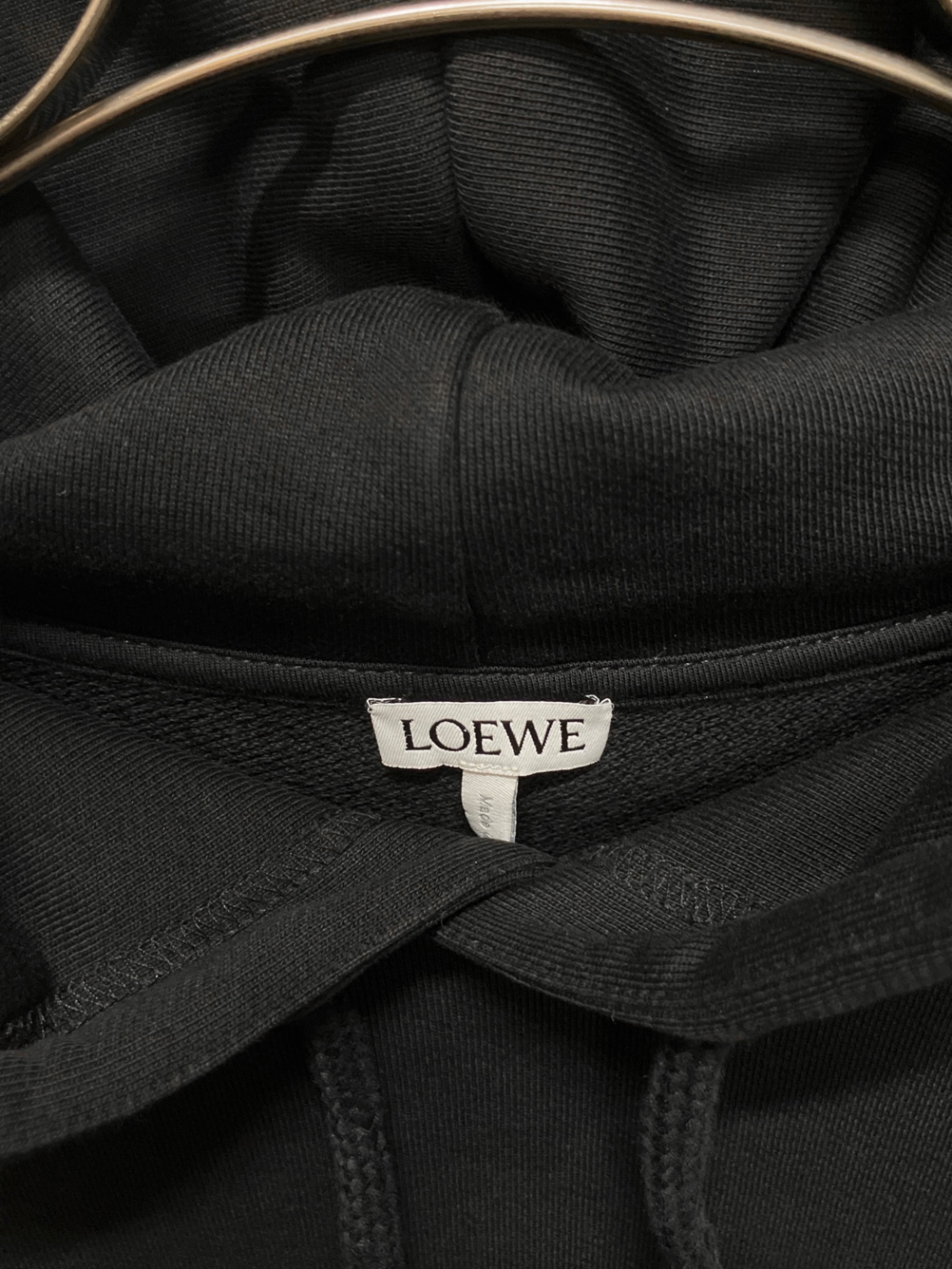 中古・古着通販】LOEWE (ロエベ) アナグラムレザーポケットパーカー