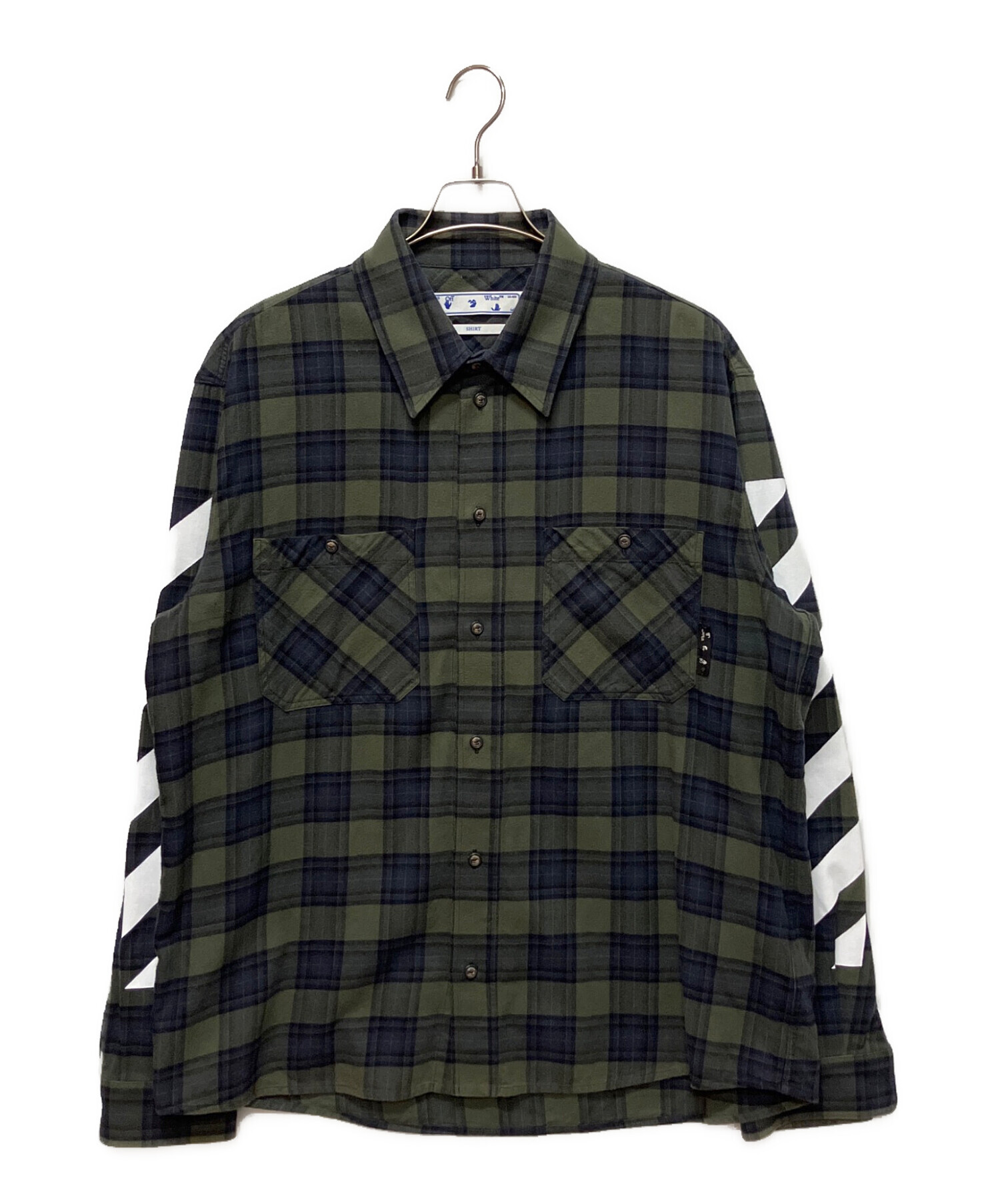 中古・古着通販】OFFWHITE (オフホワイト) Diagonal Check Flannel