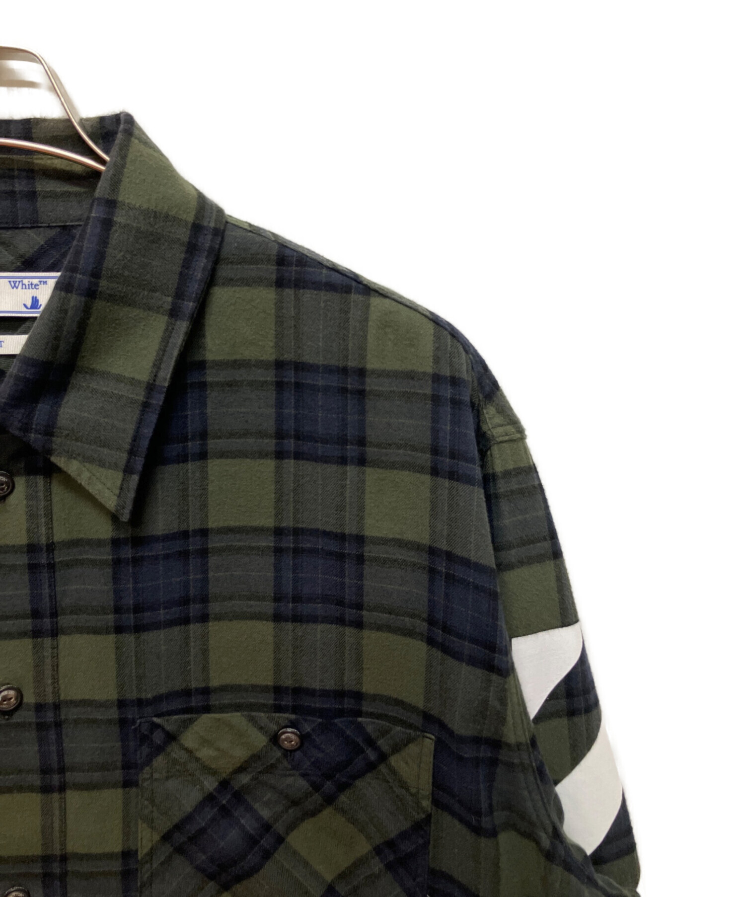 中古・古着通販】OFFWHITE (オフホワイト) Diagonal Check Flannel 