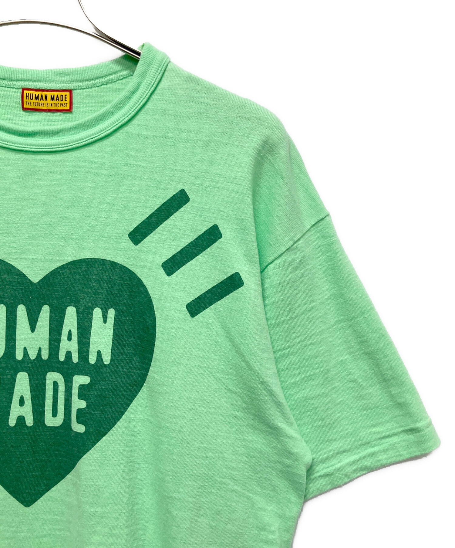 早い者勝ち！最終値下げ！HUMAN MADE ヒューマンメイドグリーン Tシャツ 中古・古着通販】HUMAN MADE (ヒューマンメイド) ロゴプリントTシャツ