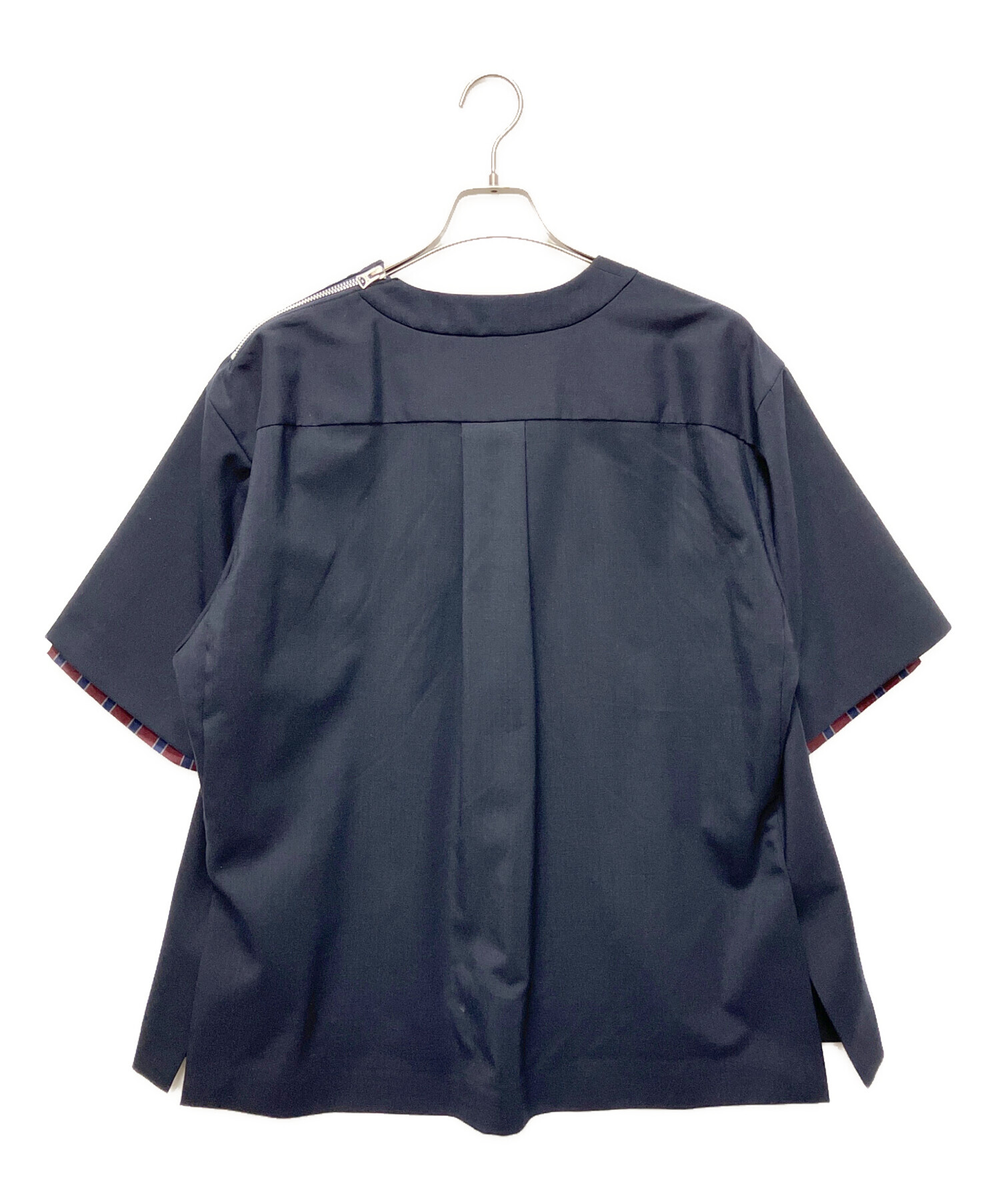 佐藤出品 中古・古着通販】sacai (サカイ) ショルダージップレイヤードシャツ