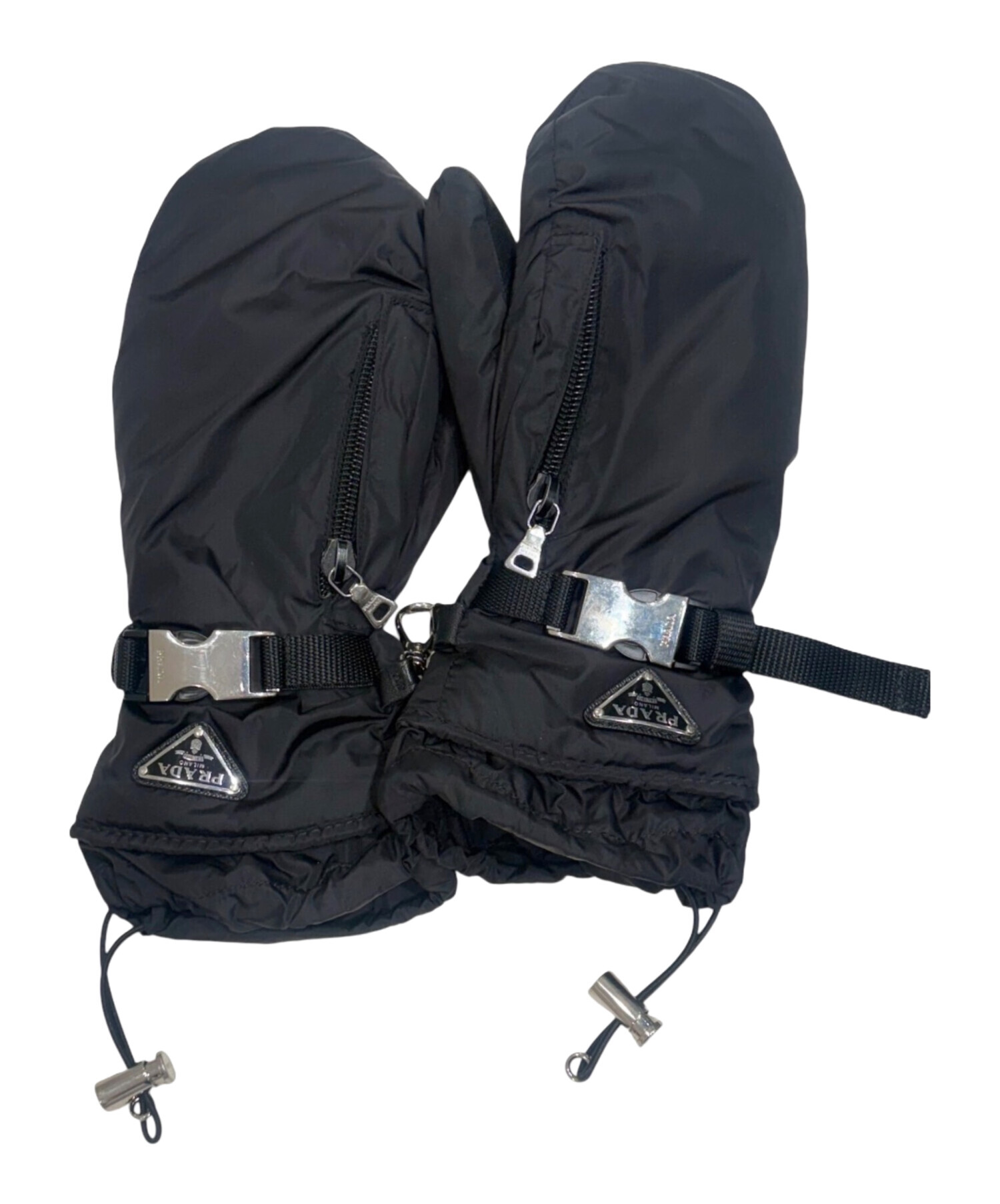 中古・古着通販】PRADA (プラダ) Re-Nylon zip ポケットミトングローブ