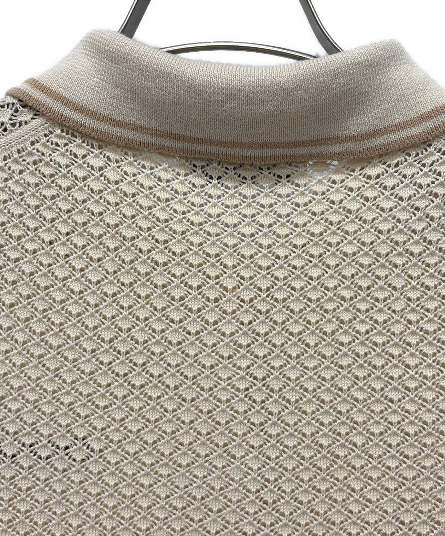 中古・古着通販】MIU MIU (ミュウミュウ) ポロシャツ ベージュ サイズ