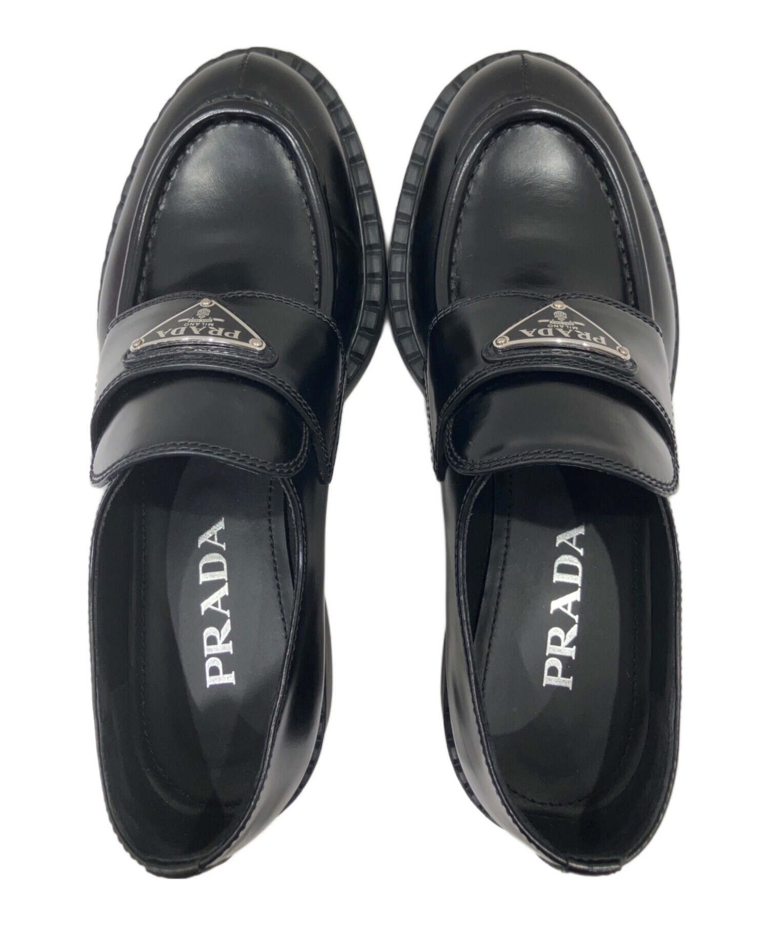 中古・古着通販】PRADA (プラダ) チョコレート ブラッシュドレザー