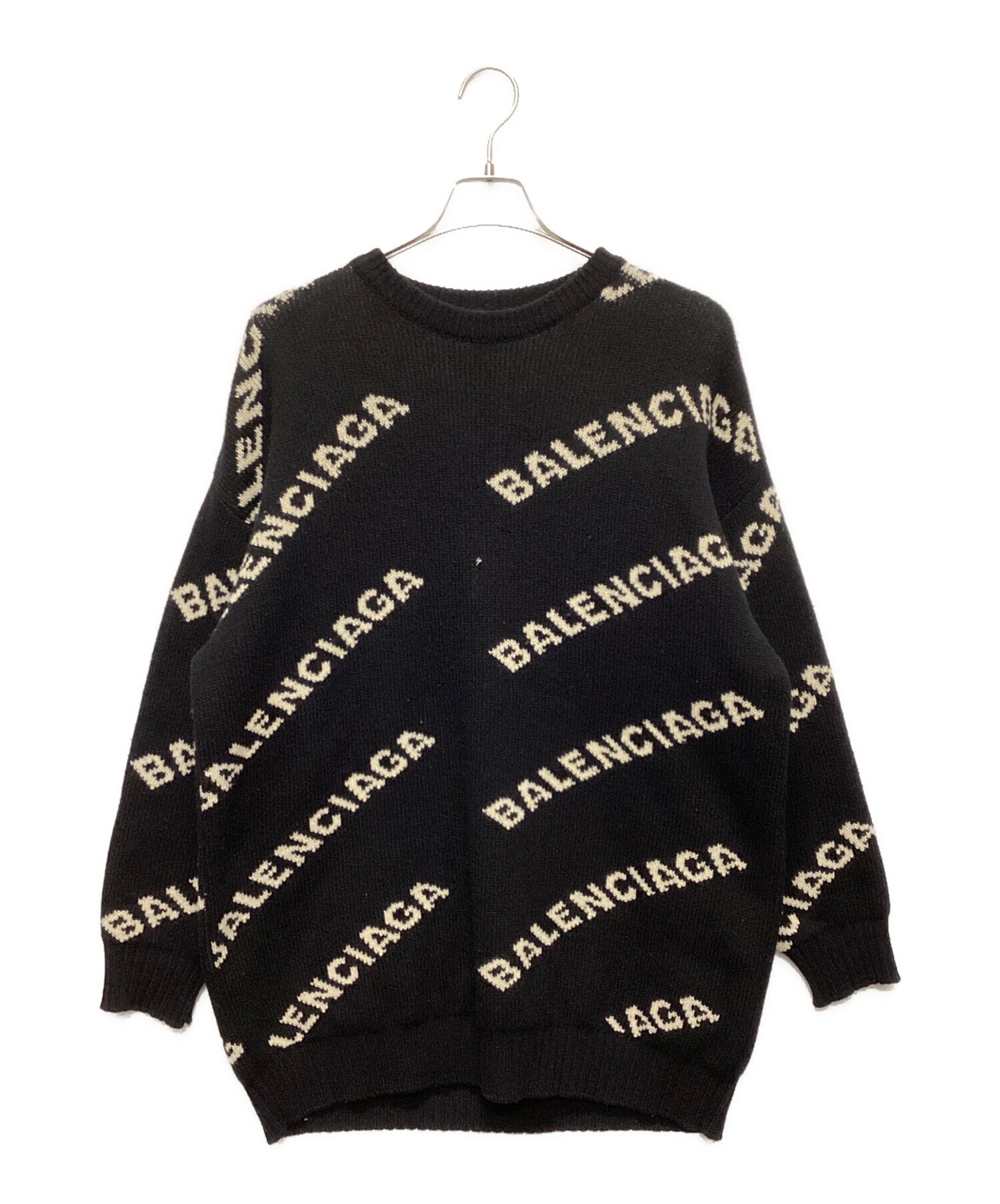 最終値　バレンシアガ　レディース オーバーサイズ 中古・古着通販】BALENCIAGA (バレンシアガ) ALL OVER LOGO JACQUARED