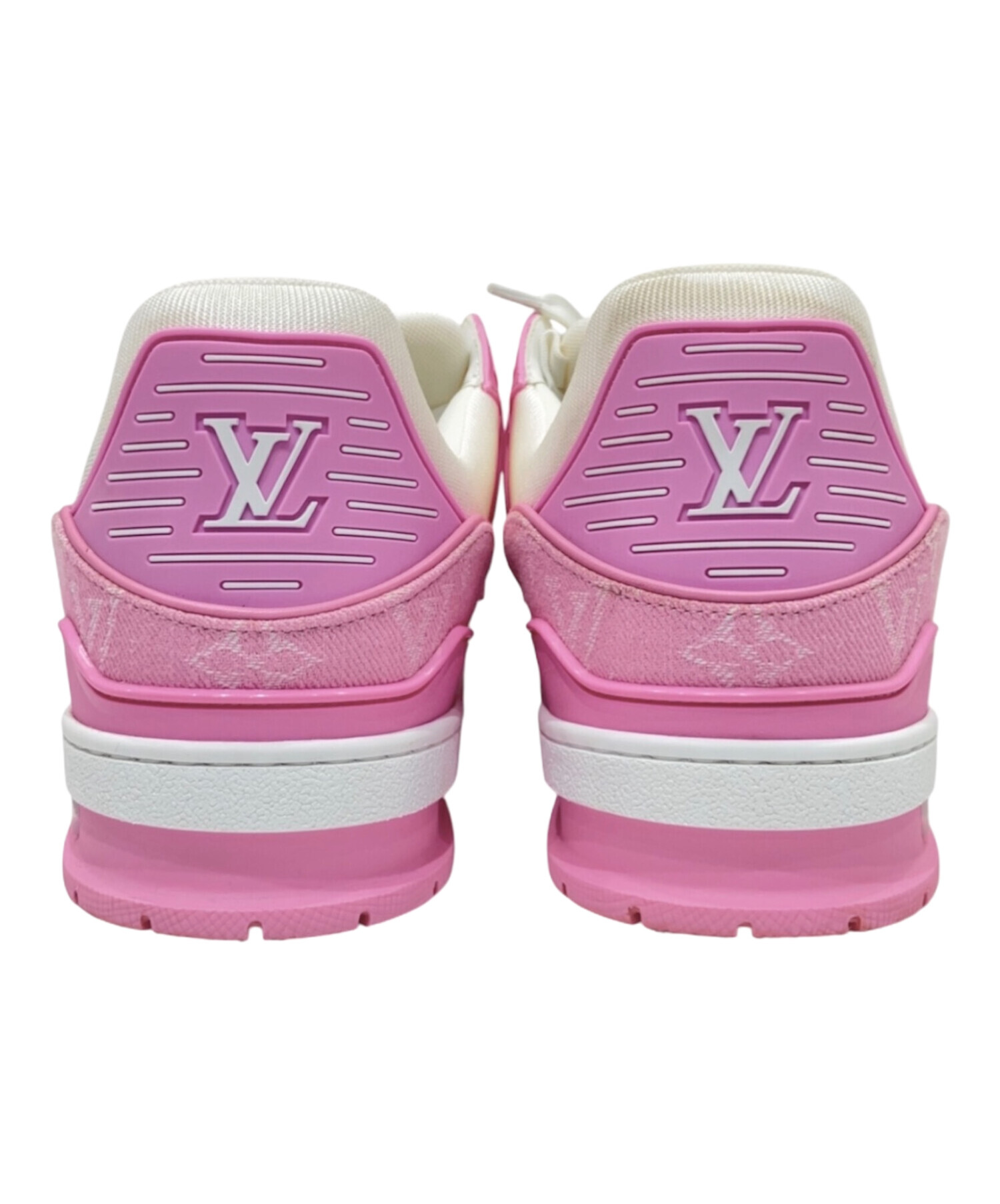 Louis Vuitton ルイヴィトン　ピンクパイソン柄スニーカー 中古・古着通販】LOUIS VUITTON (ルイ ヴィトン) LVトレイナー