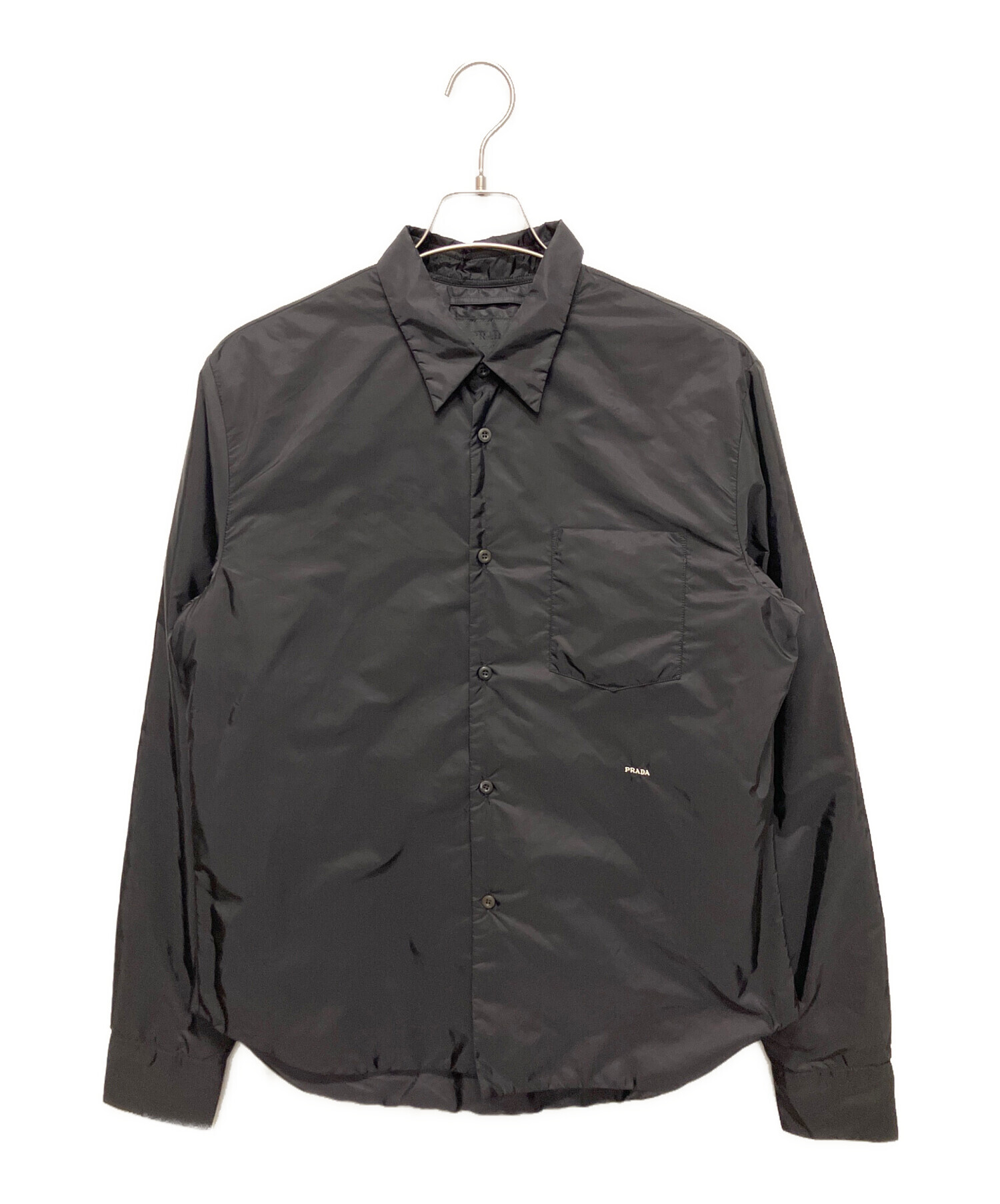 中古・古着通販】PRADA (プラダ) Re-Nylonシャツ ブラック サイズ:S 未