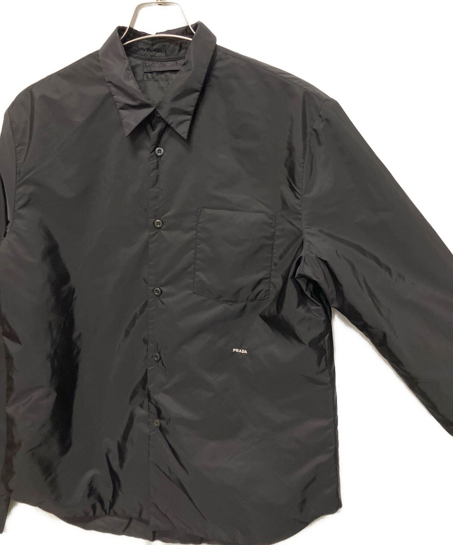 中古・古着通販】PRADA (プラダ) Re-Nylonシャツ ブラック サイズ:S 未