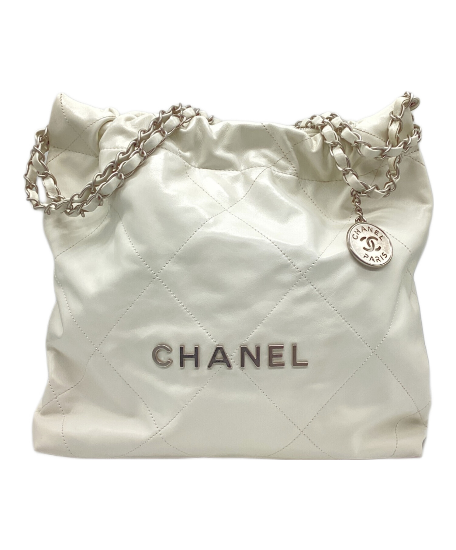 シャネルCHANEL白巾着50枚 中古・古着通販】CHANEL (シャネル) CHANEL22スモール ホワイト サイズ