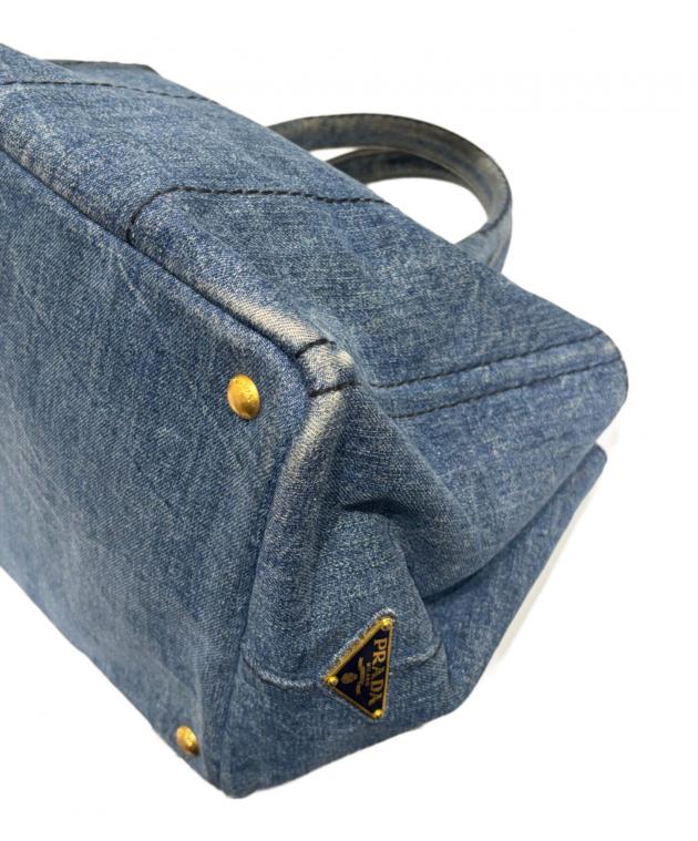 プラダ☆カナパ☆デニム☆トートバッグ☆ラージ☆ハンドバッグ PRADA