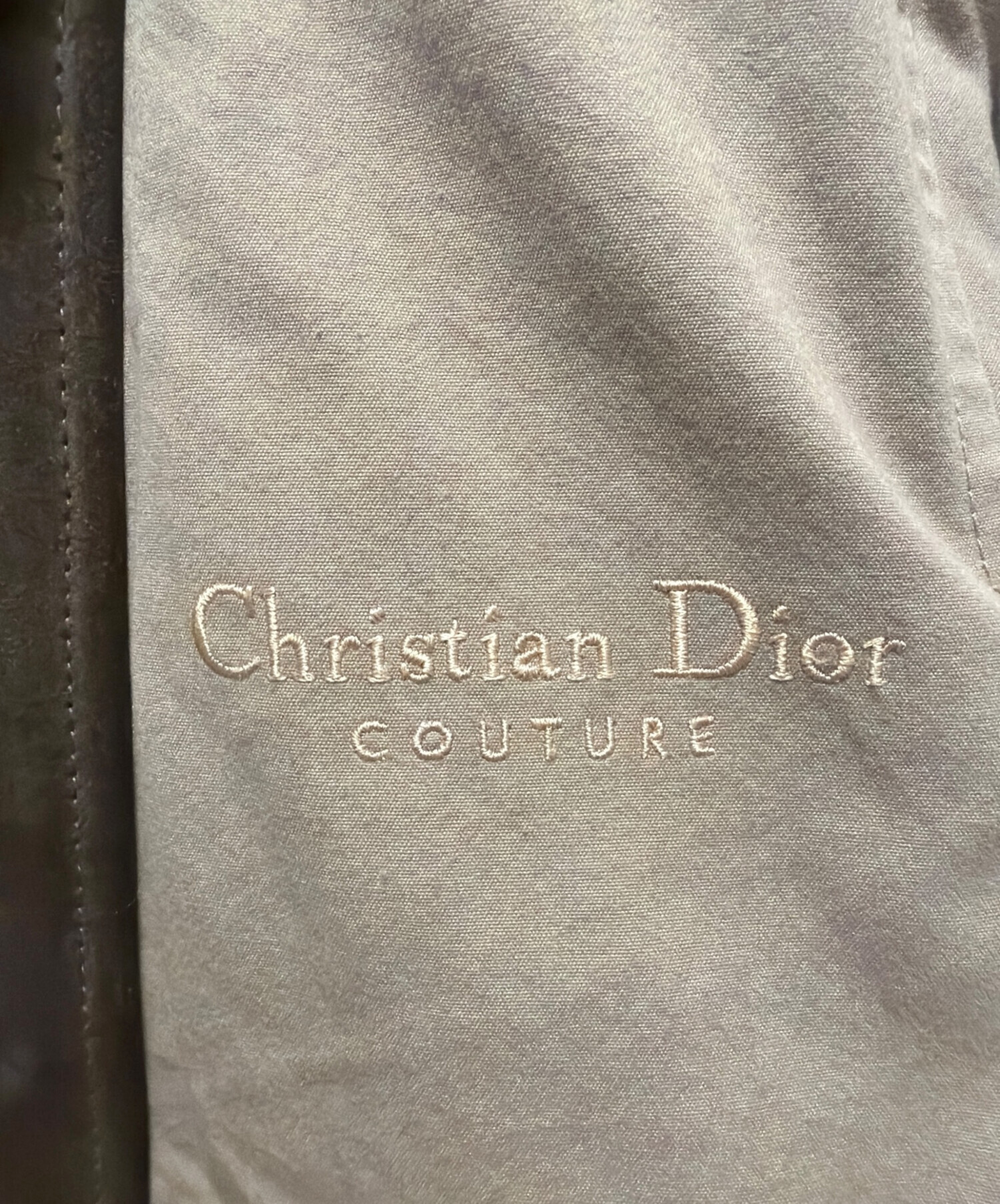 中古・古着通販】Dior (ディオール) スウェード切替ブルゾン ブラウン