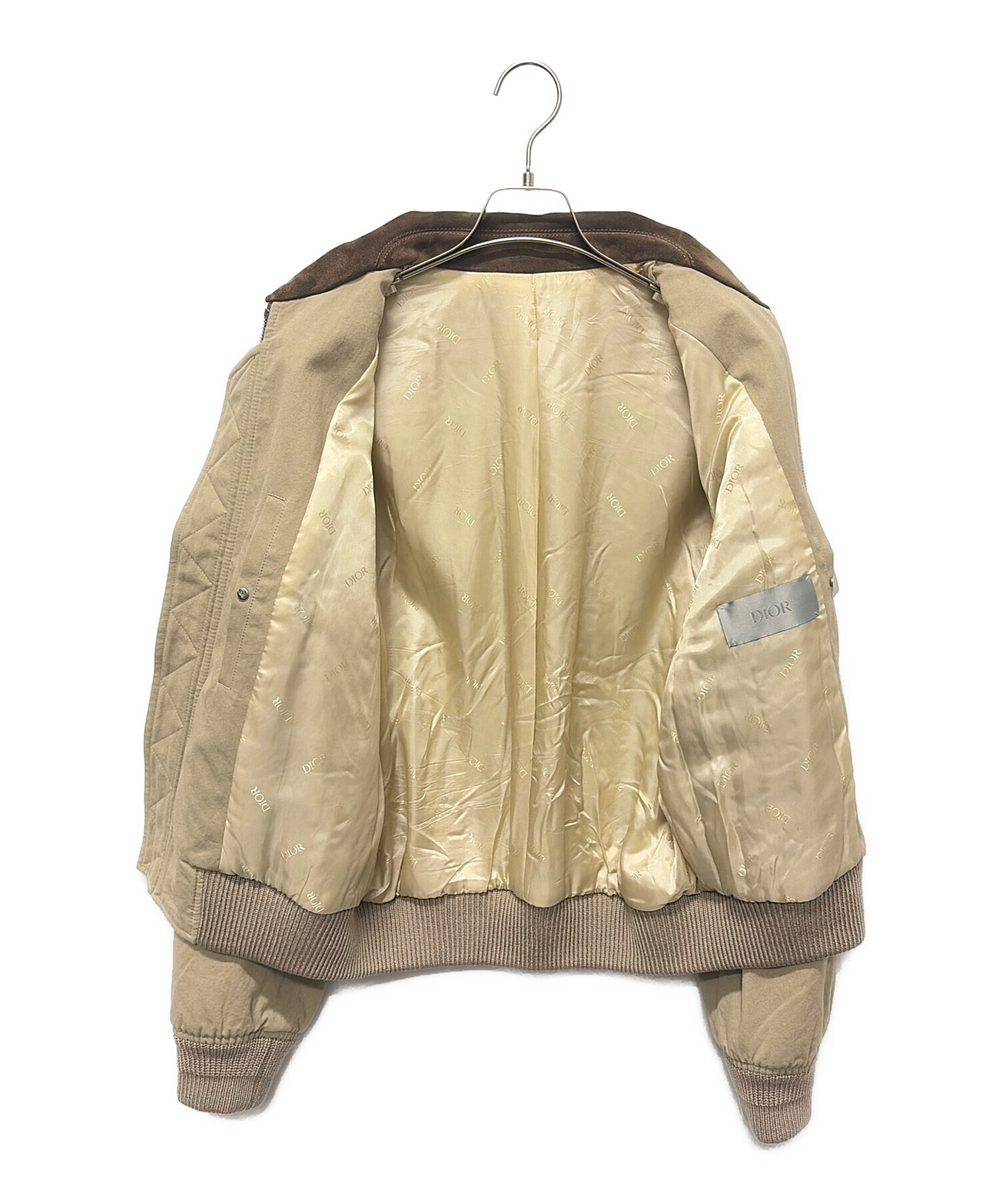 中古・古着通販】Dior (ディオール) スウェード切替ブルゾン ブラウン