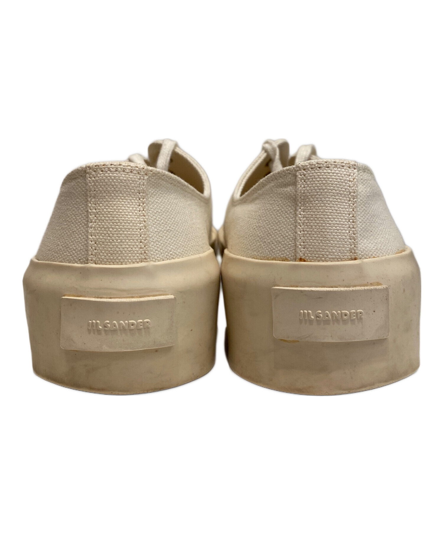 JIL SANDER ジルサンダー チャーム  ベージュ 【古着】【中古】【送料無料】 中古・古着通販】JIL SANDER (ジルサンダー) レースアップ ロートップ
