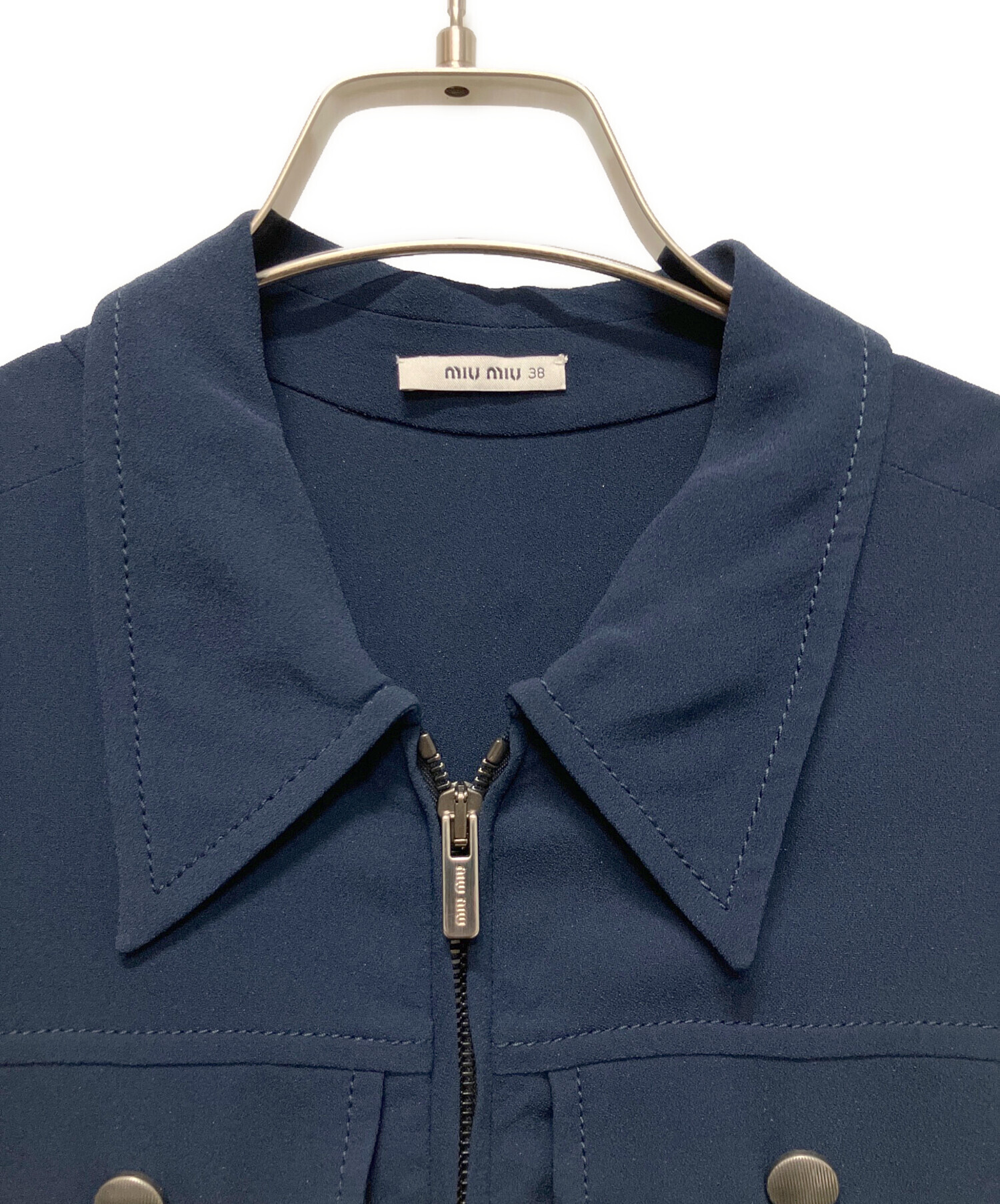 中古・古着通販】MIU MIU (ミュウミュウ) プリーツミニワンピース